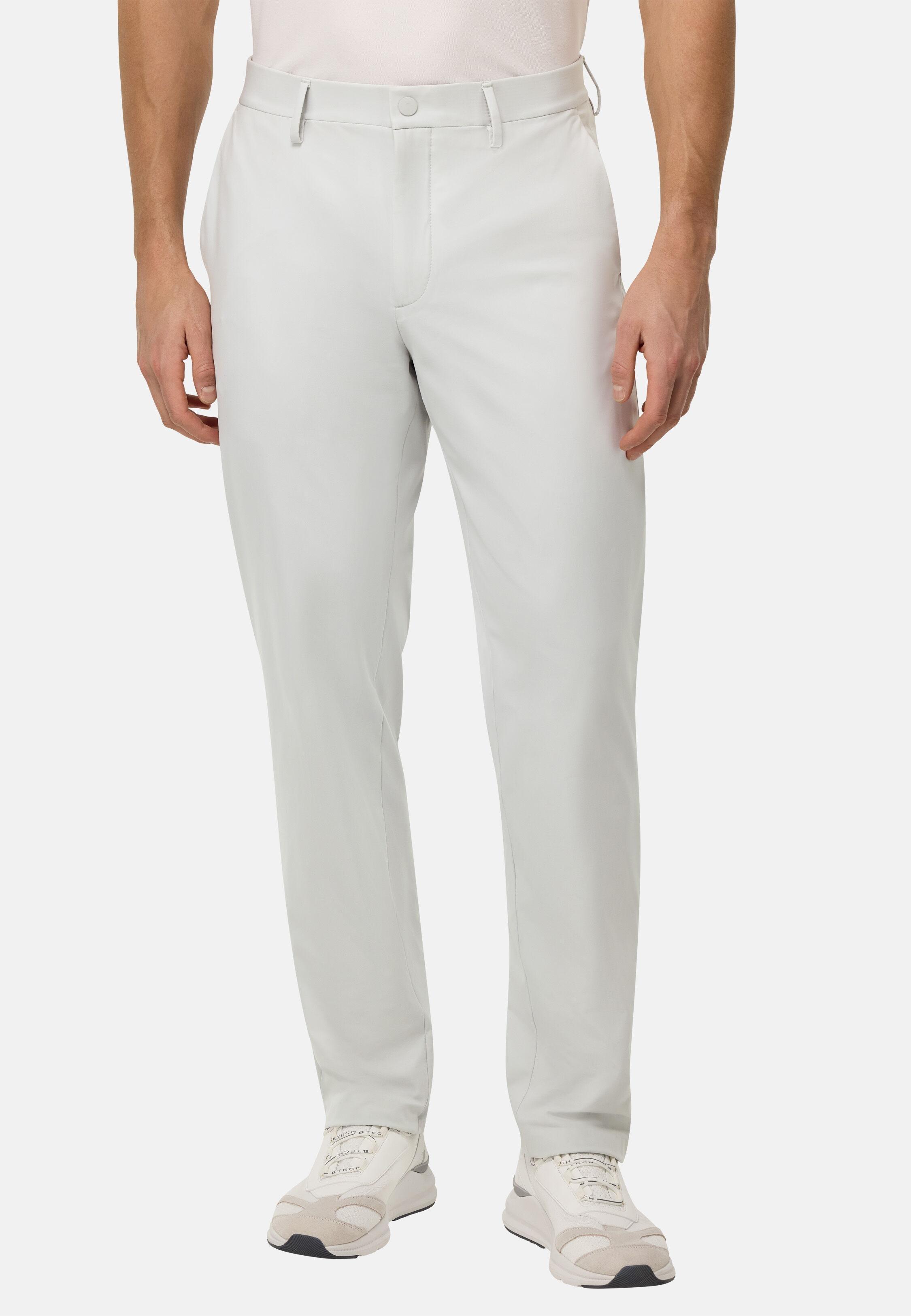 B-Tech Stretch Nylon Trousers White, Ice, medium