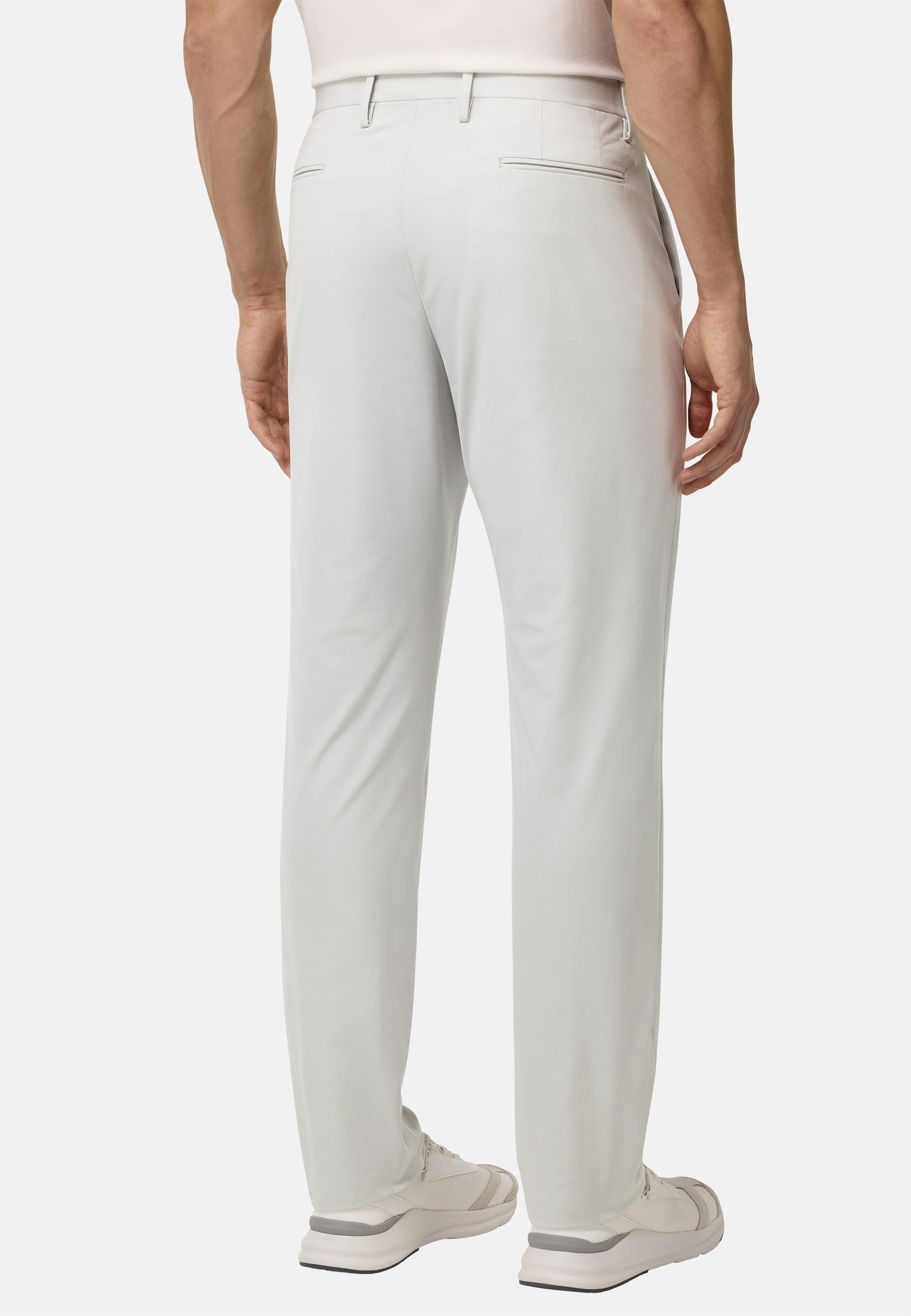 B-Tech Stretch Nylon Trousers White, Ice, large image number 3