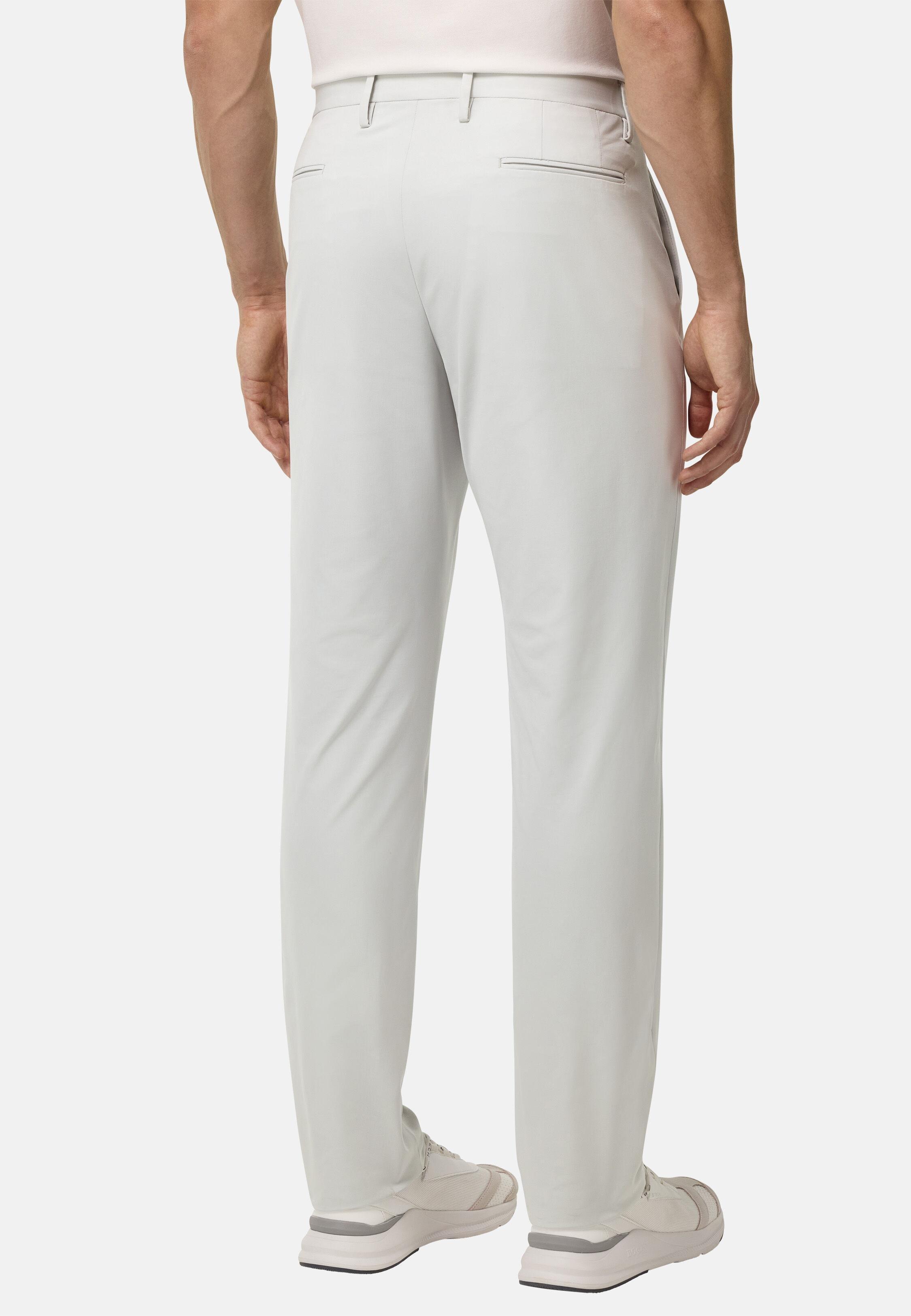 B-Tech Stretch Nylon Trousers White, Ice, large image number 4