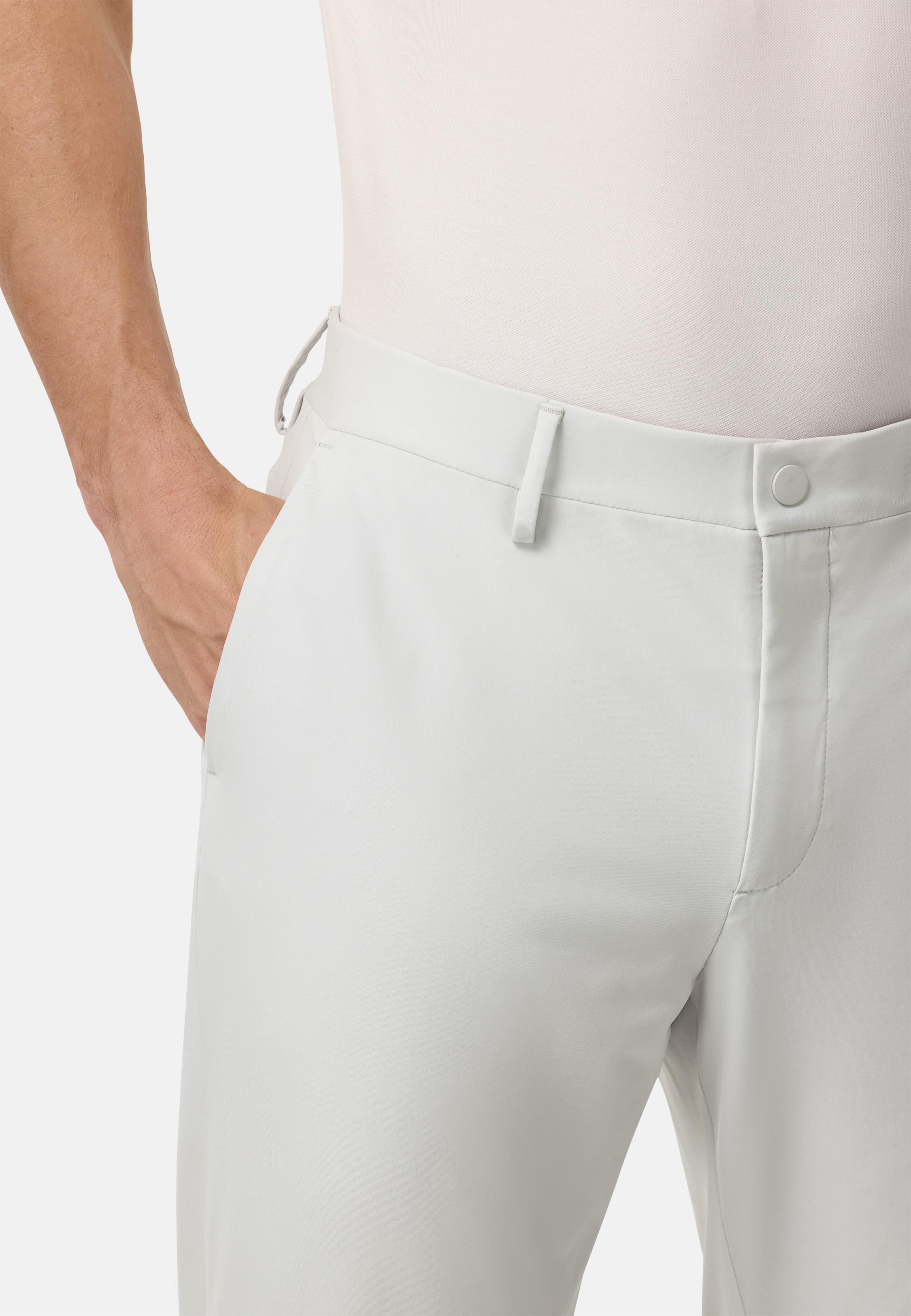 B-Tech Stretch Nylon Trousers White, Ice, large image number 4