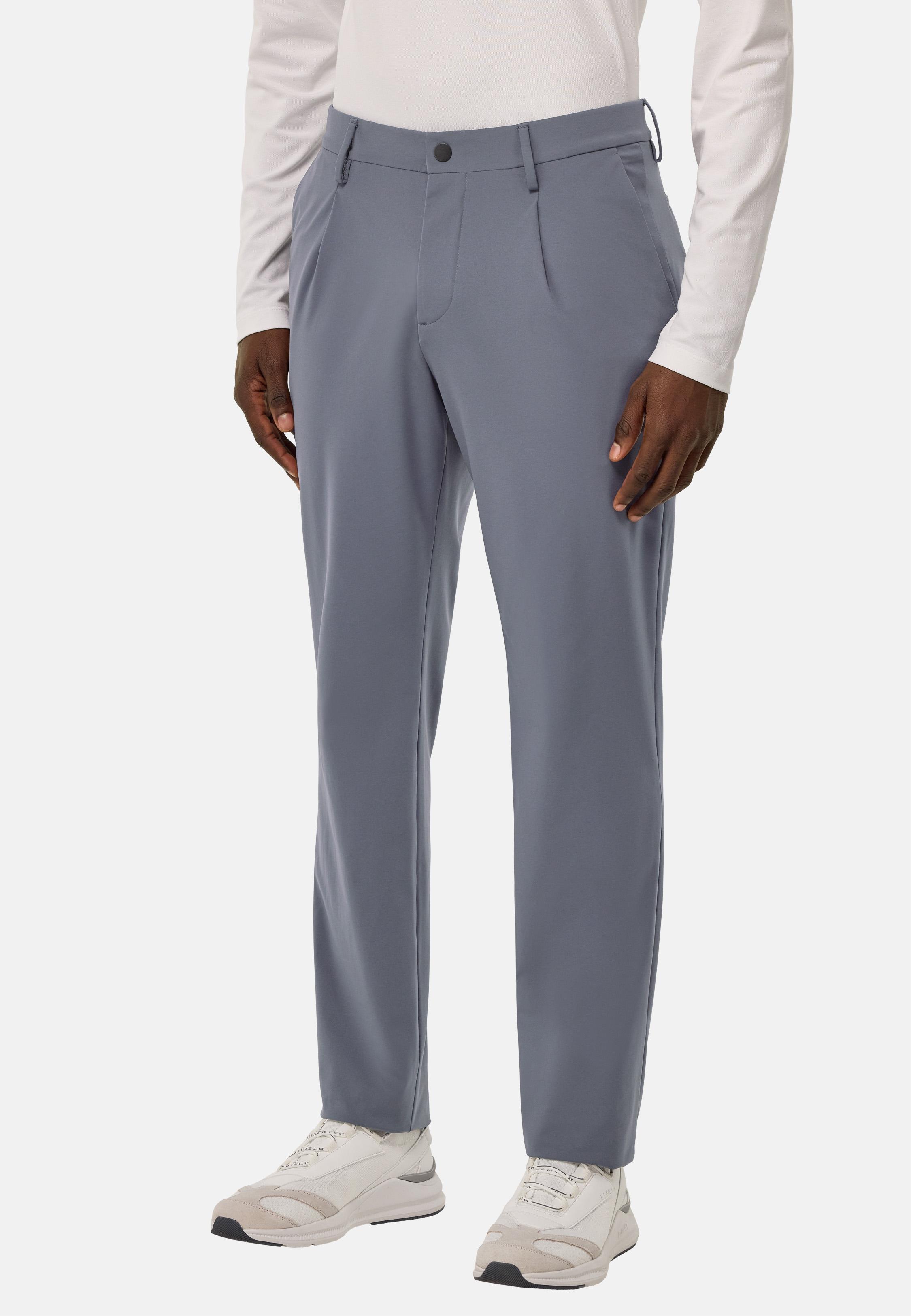 B-Tech Stretch Nylon Trousers Grey, Charcoal, medium