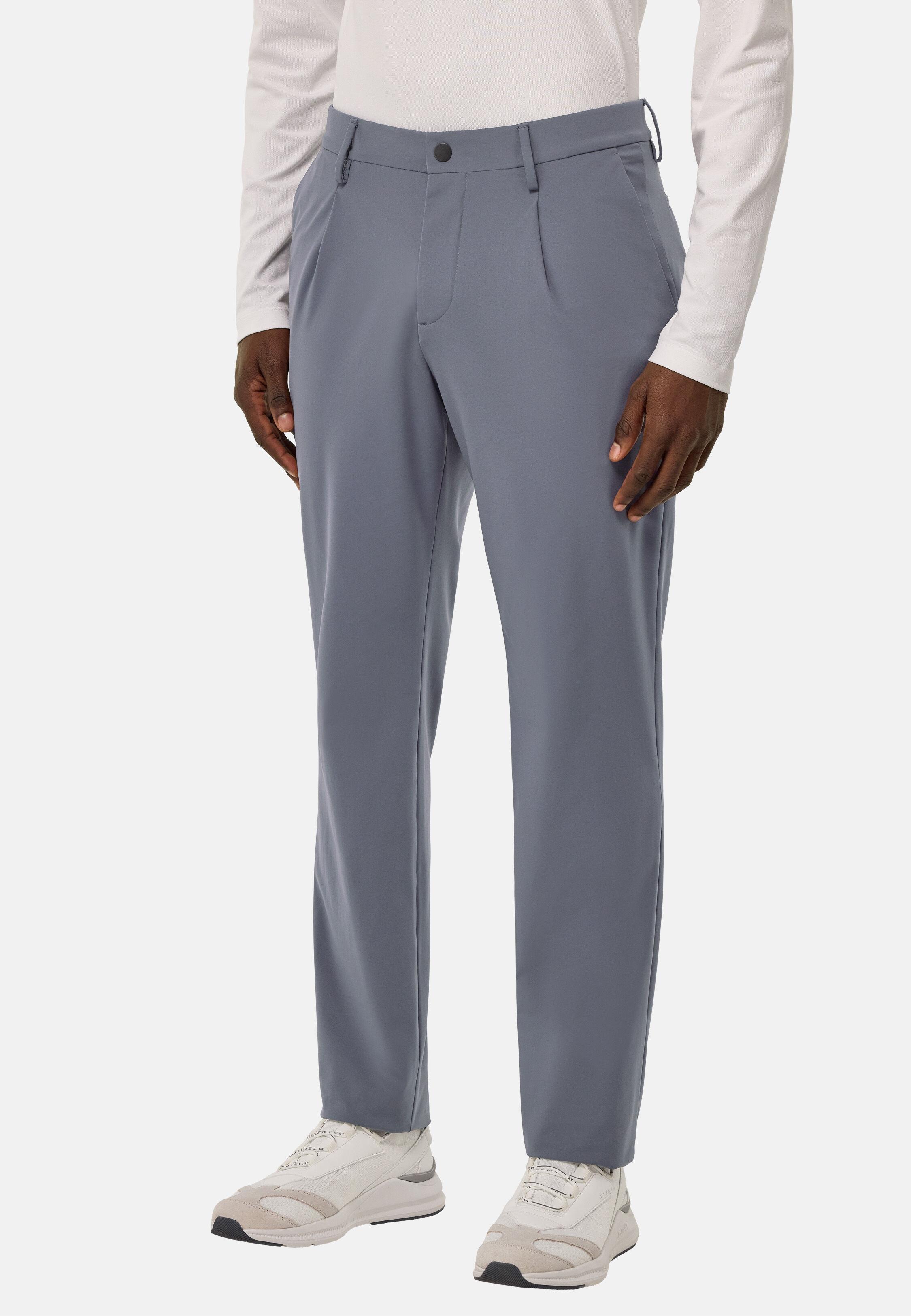 B-Tech Stretch Nylon Trousers Grey, Charcoal, medium