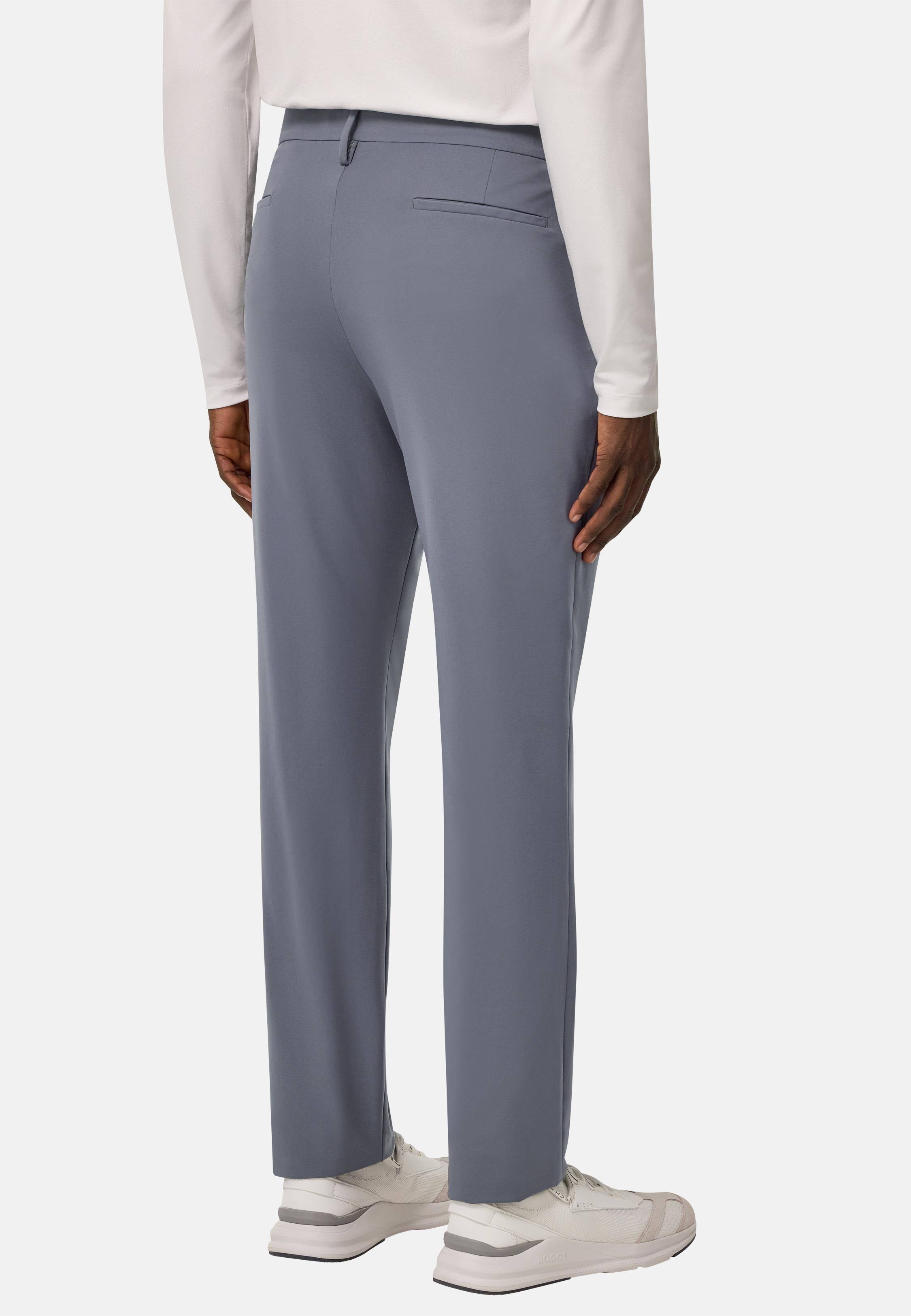 B-Tech Stretch Nylon Trousers Grey, Charcoal, medium