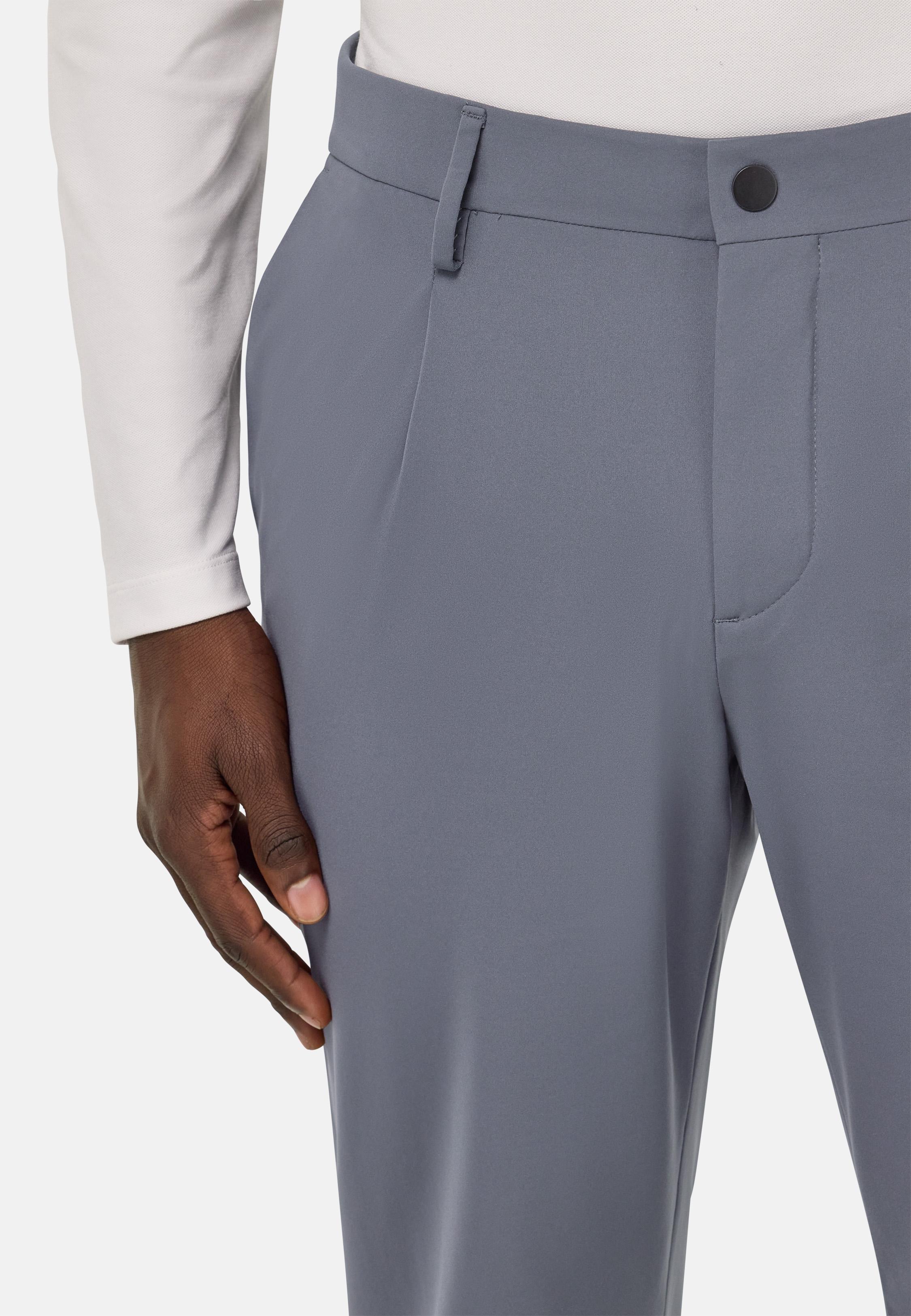 B-Tech Stretch Nylon Trousers Grey, , large image number 4
