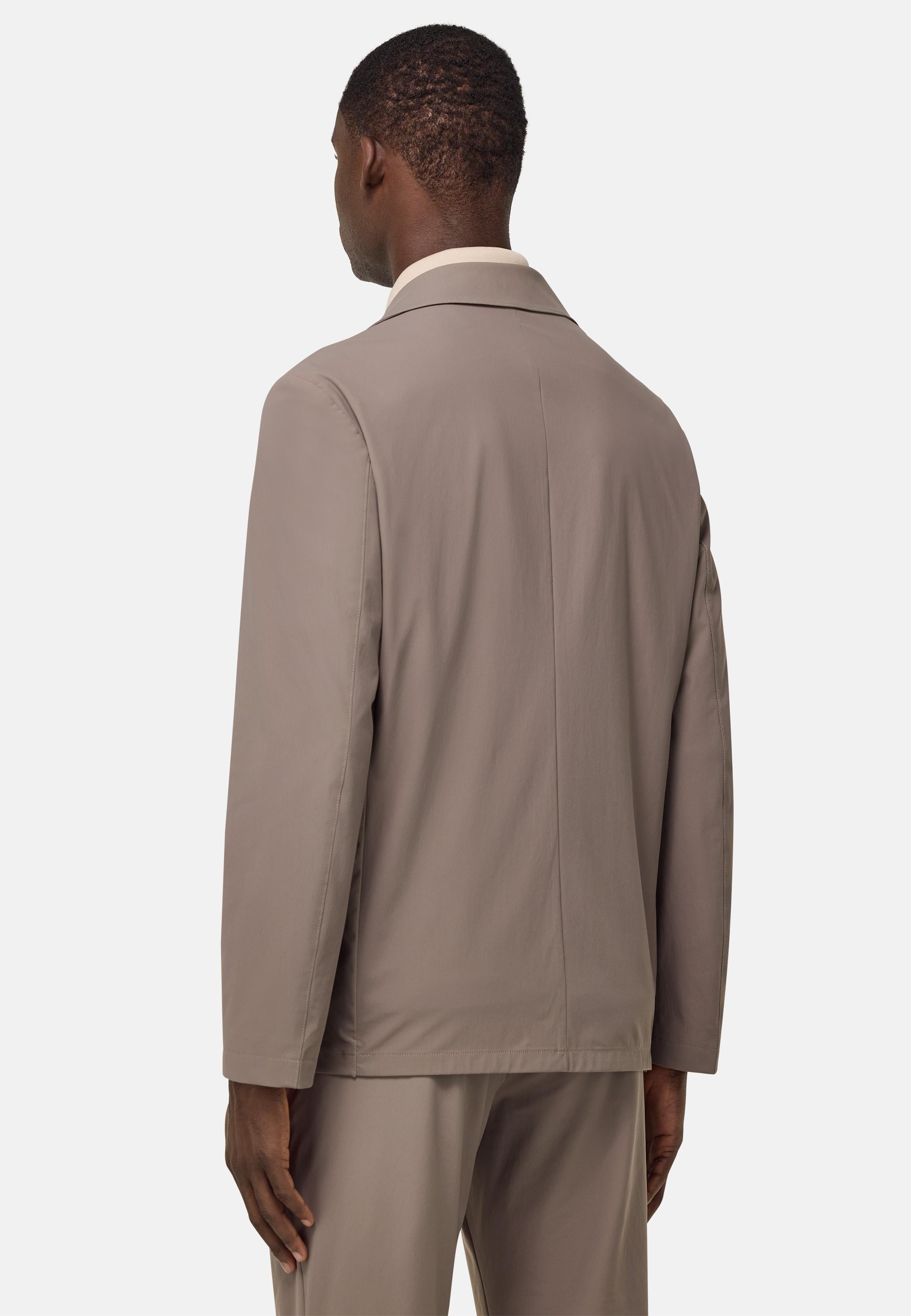 B-Tech Stretch Nylon Jacket Brown, Mud, medium