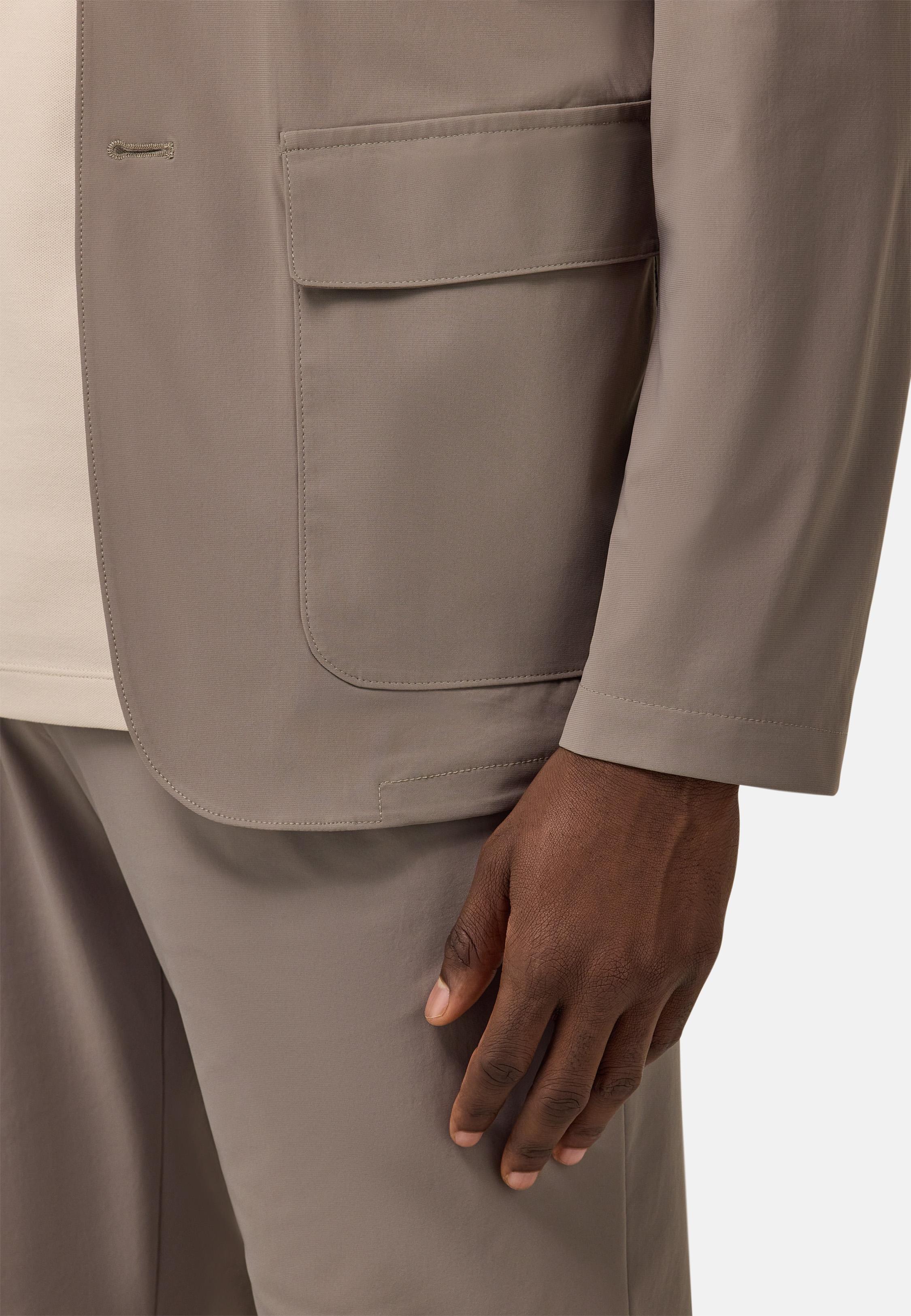 B-Tech Stretch Nylon Jacket Brown, Mud, large image number 3