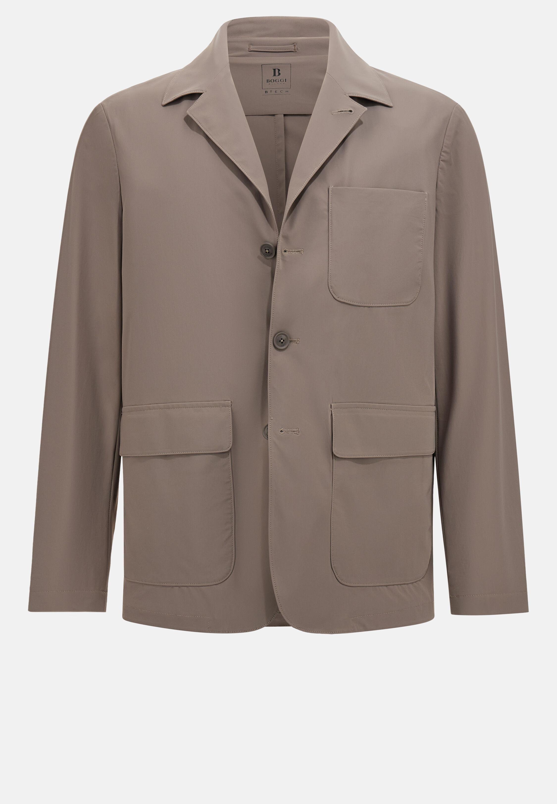 B-Tech Stretch Nylon Jacket Brown, Mud, large image number 3