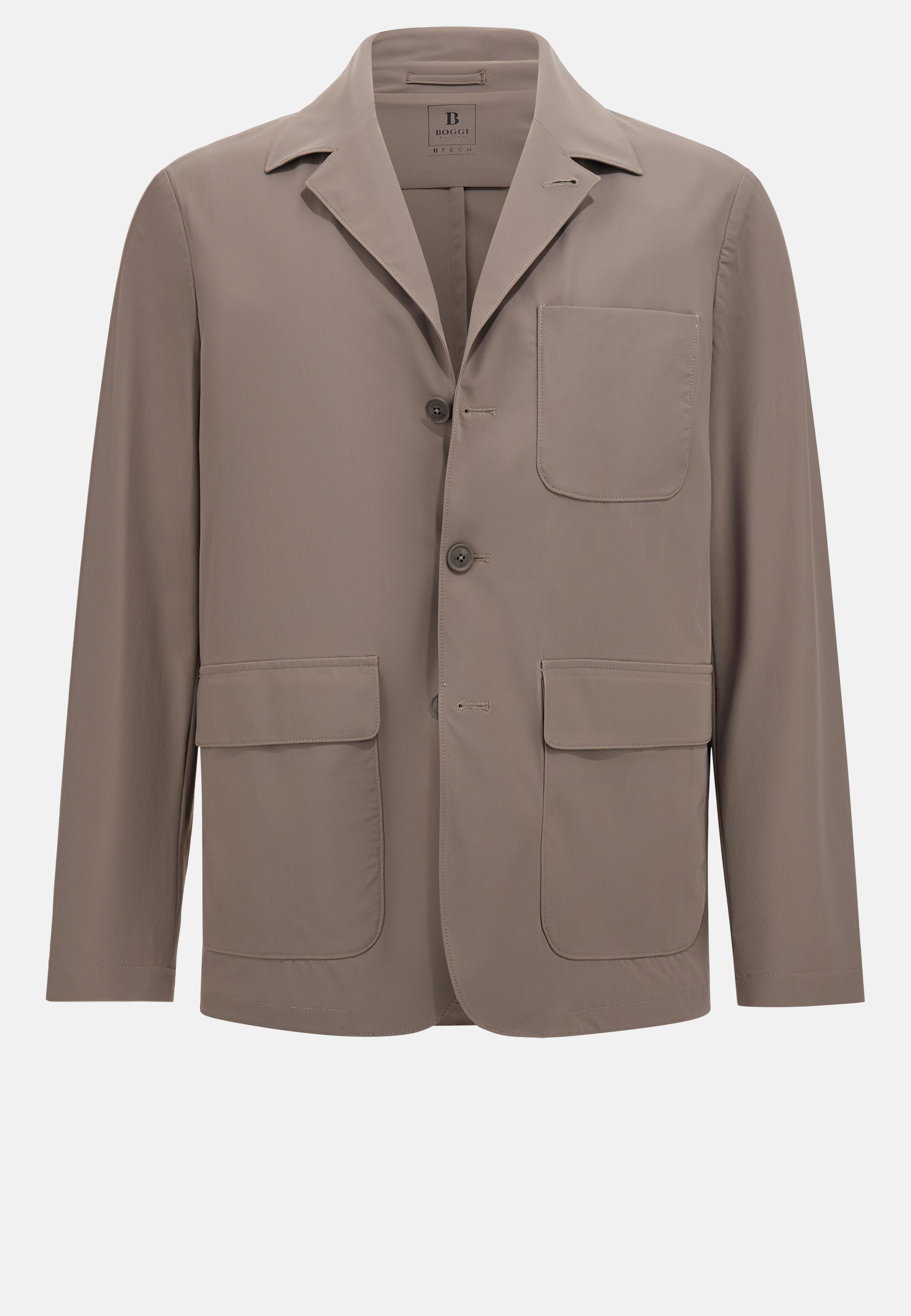 B-Tech Stretch Nylon Jacket Brown, Mud, large image number 4