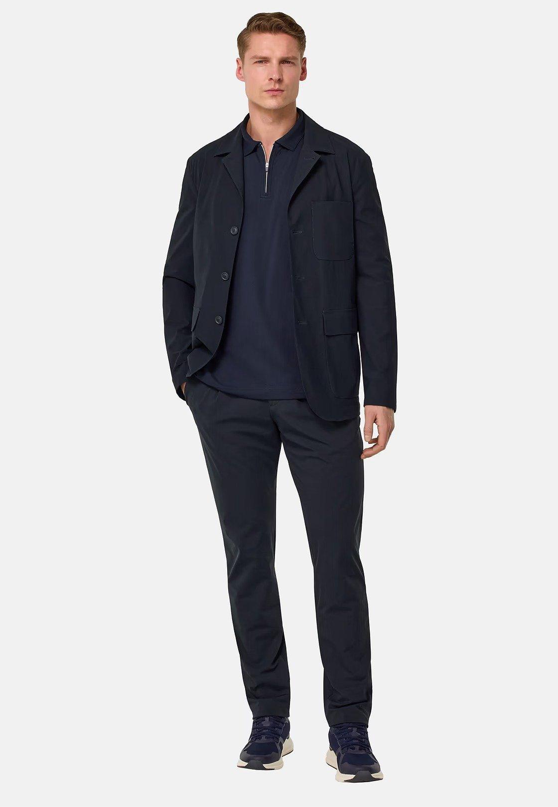 B-Tech Stretch Nylon Jacket Navy, , large image number 0