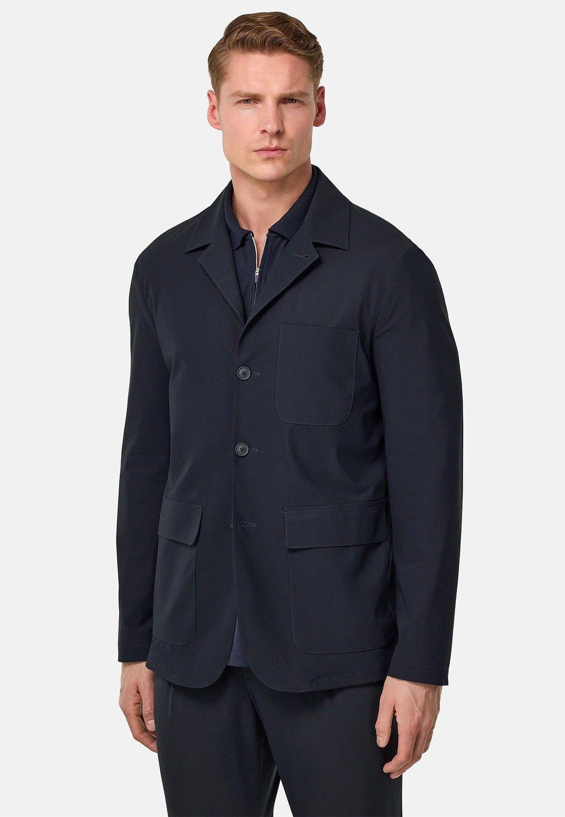 B-Tech Stretch Nylon Jacket Navy, , large image number 1