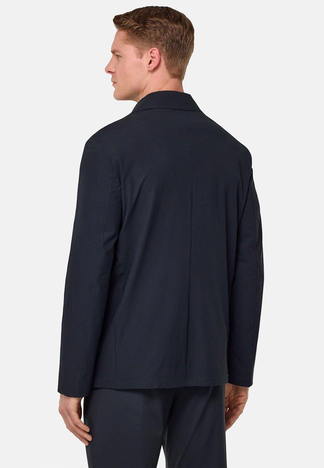 Jacket in Stretch Nylon B-Tech, Navy Blue, Navy blue, large image number 5