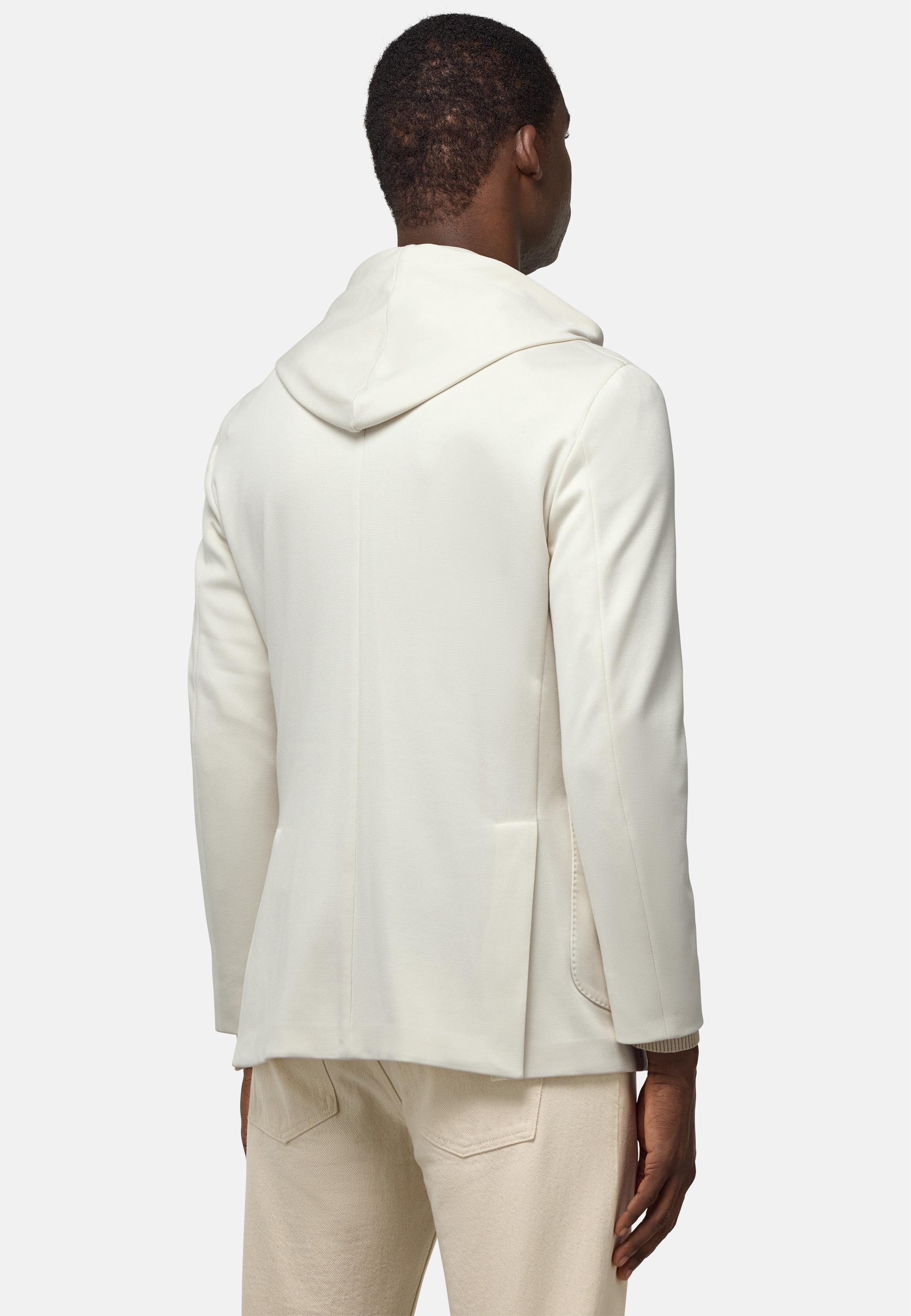 Madison Cotton Sweatshirt Jacket Cream, Cream, medium