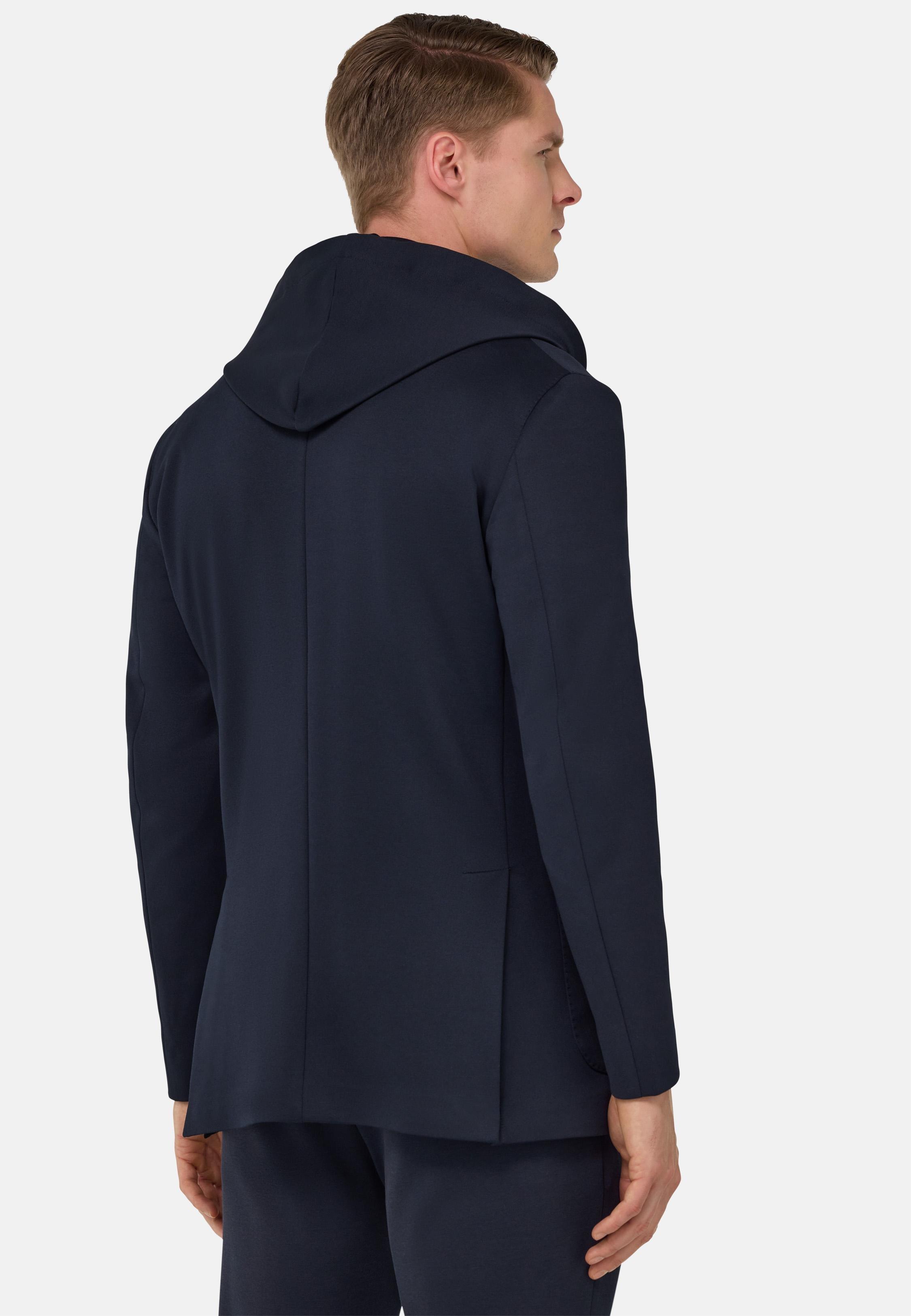 Madison Cotton Sweatshirt Jacket Navy, , large image number 1