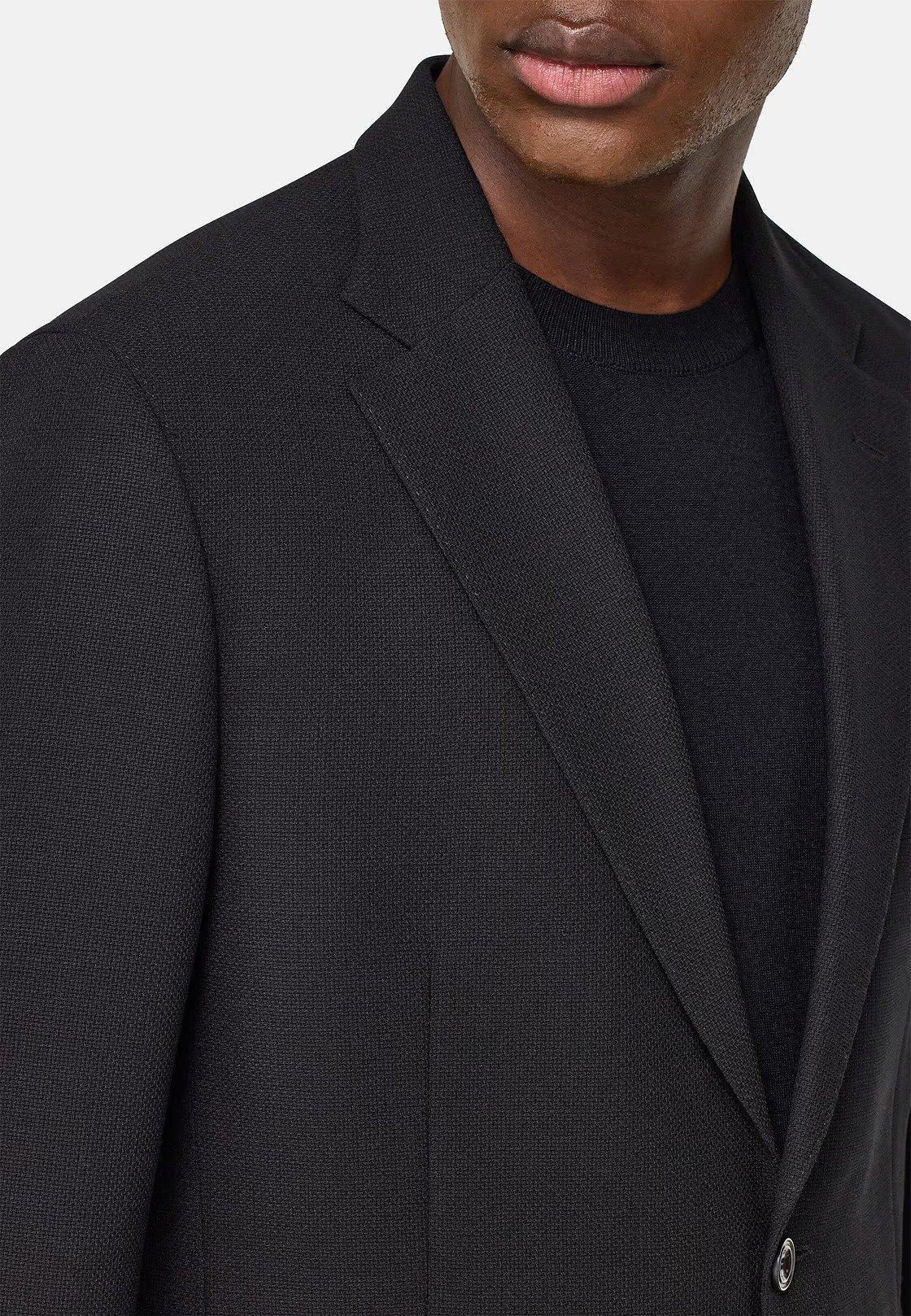 Jacket In Pure Wool Crepe Black, , large image number 3