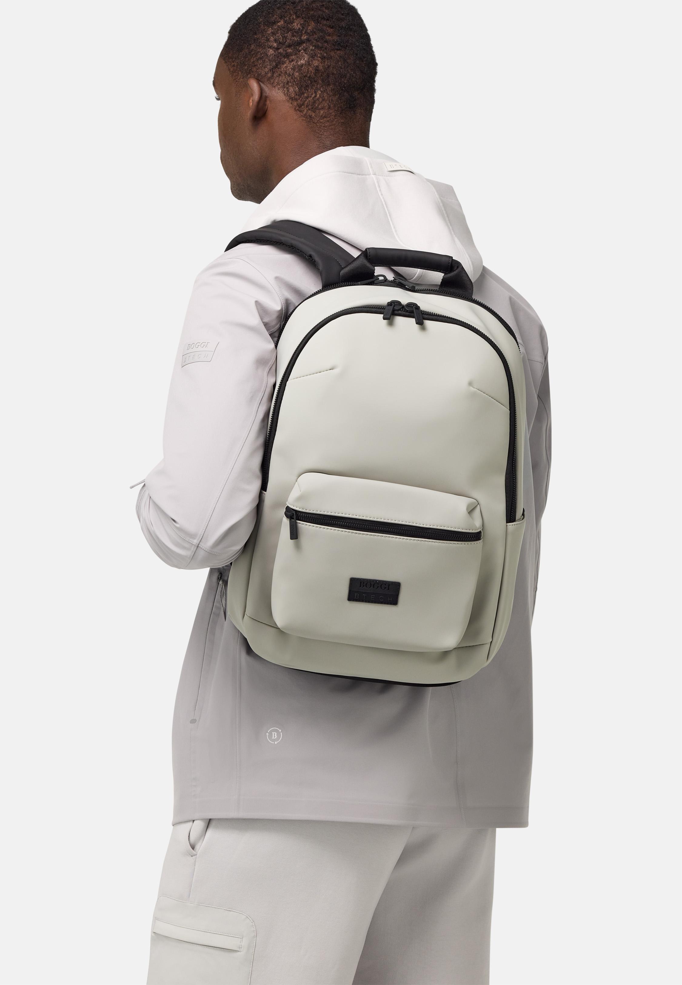 White Backpack In Technical Fabric, 3901_ICE, large image number 0