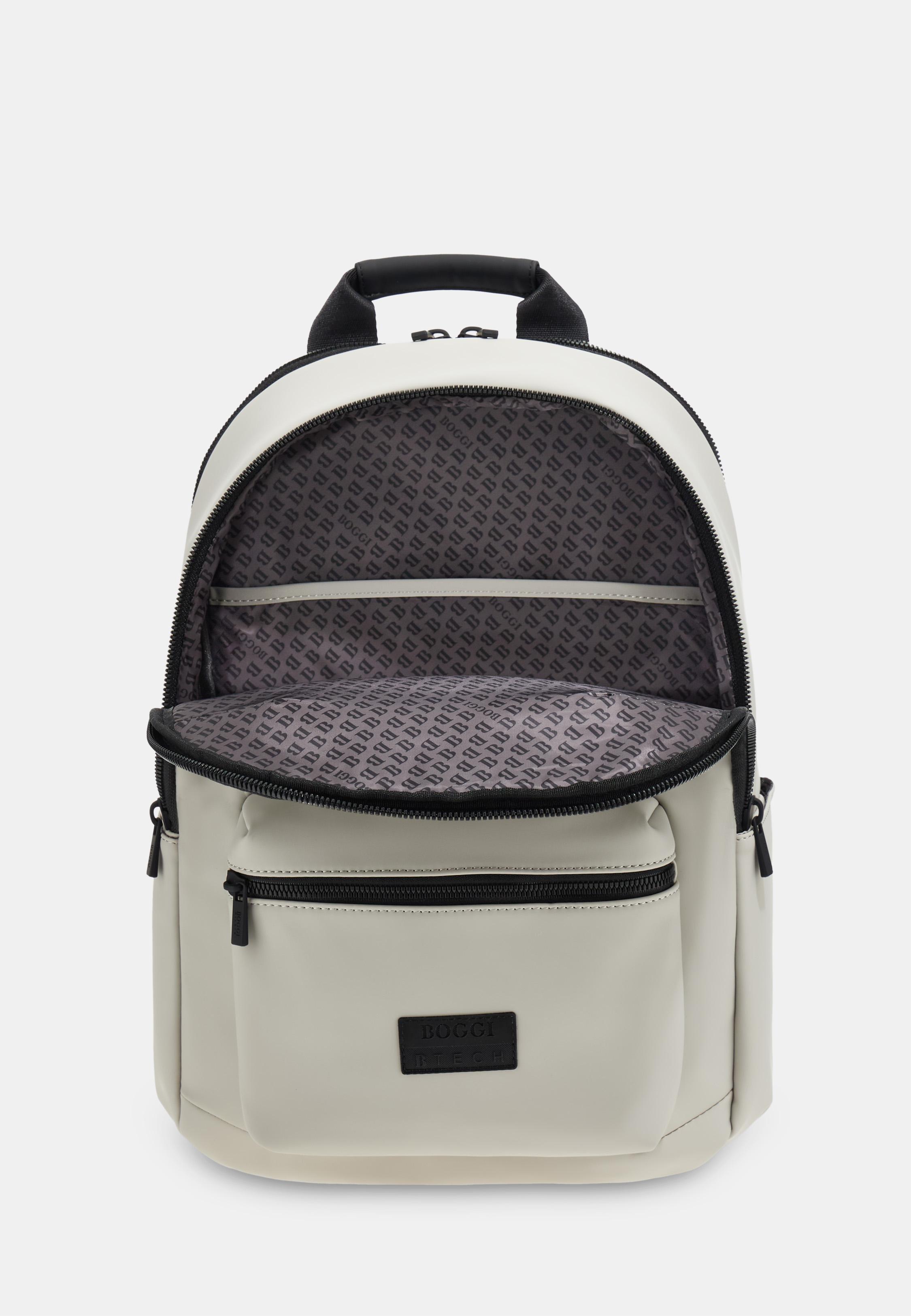 White Backpack In Technical Fabric, 3901_ICE, large image number 1