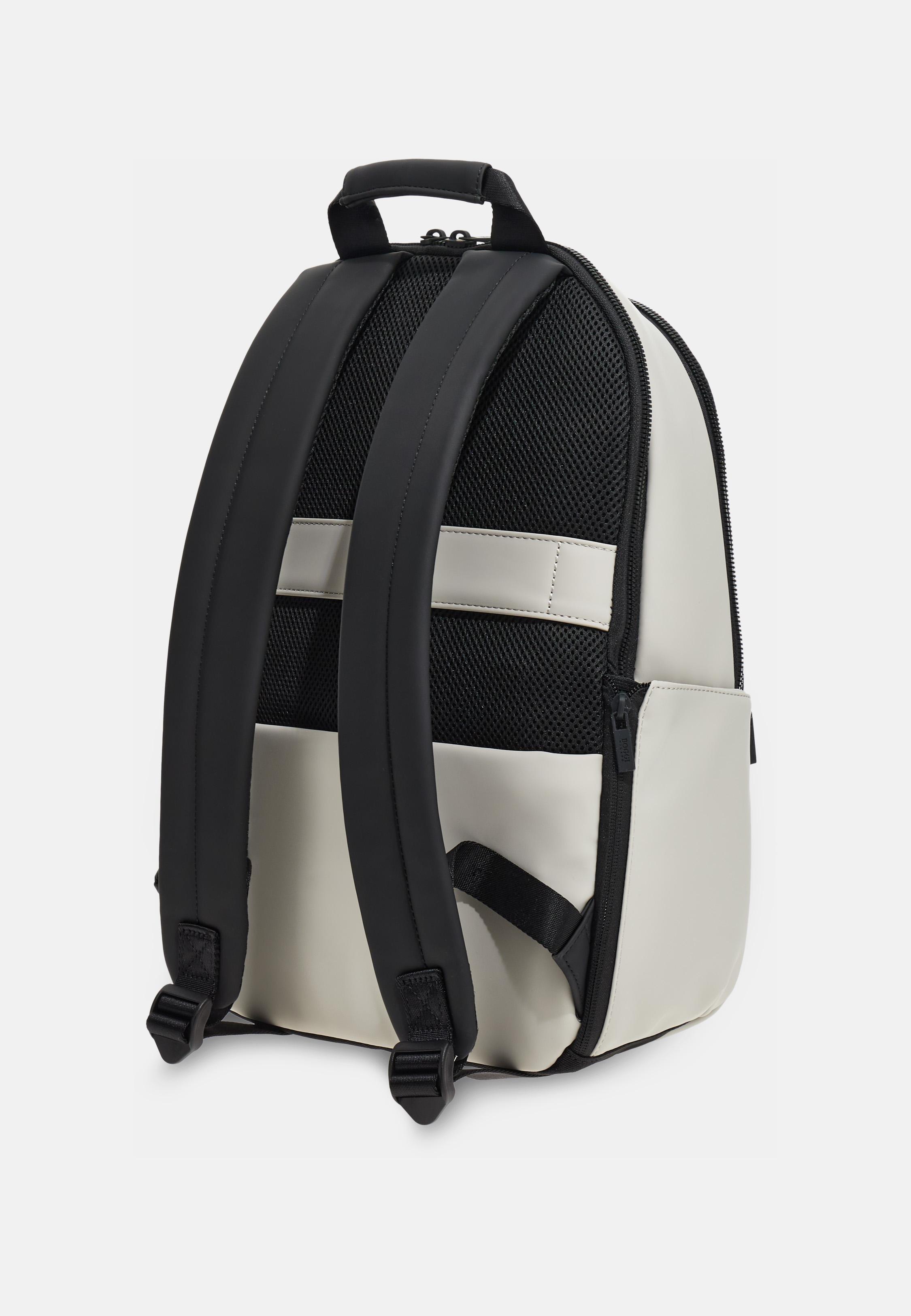 White Backpack In Technical Fabric, 3901_ICE, large image number 2