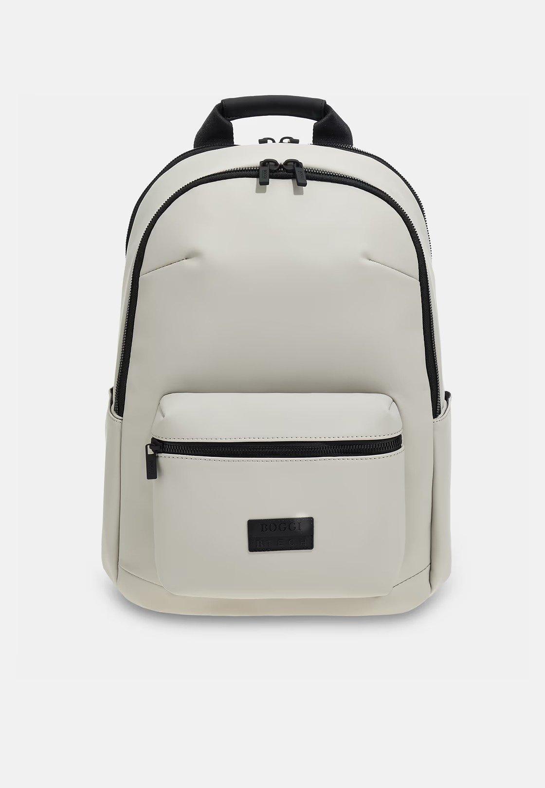 White Backpack In Technical Fabric, 3901_ICE, large image number 4