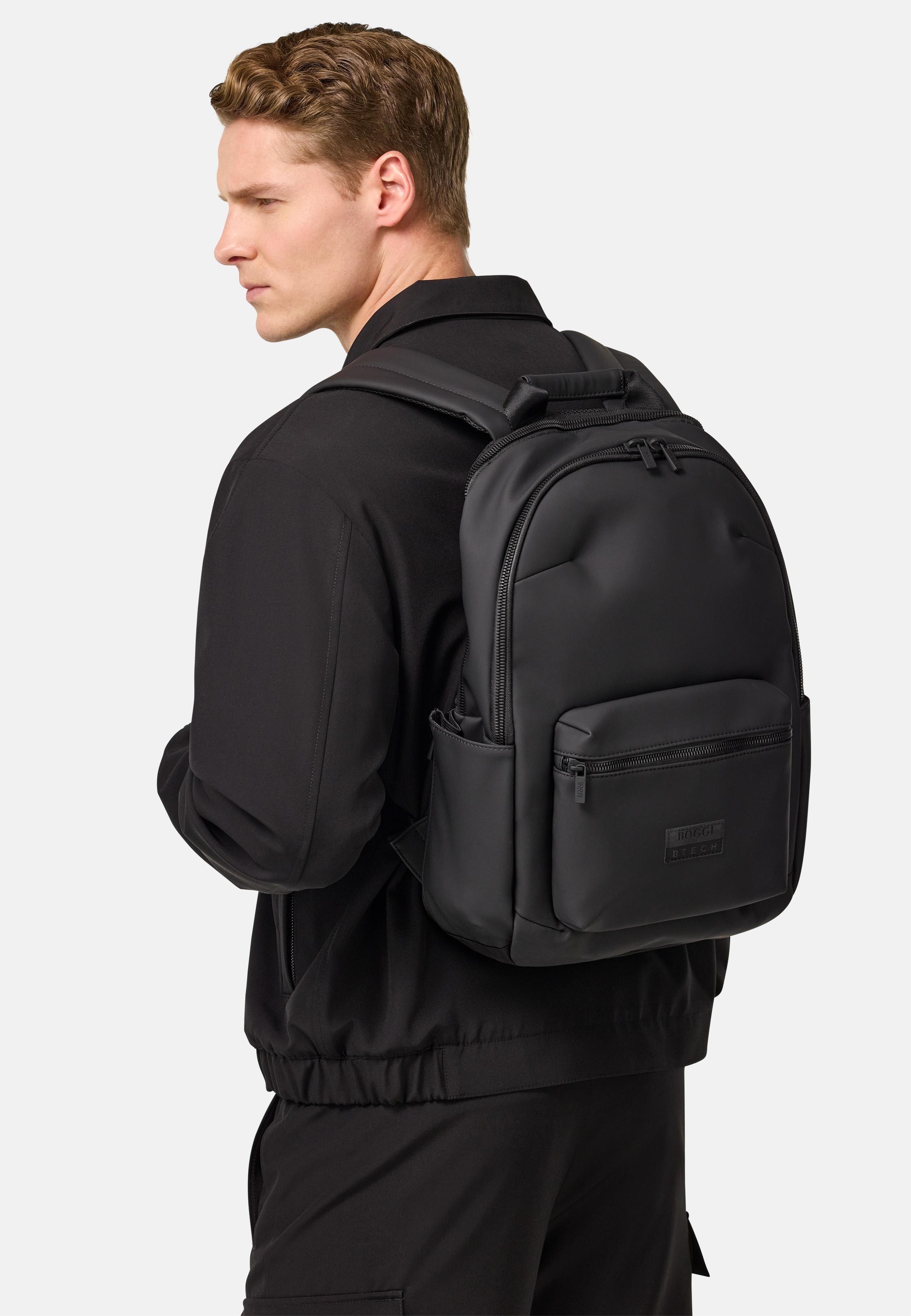 Black Backpack In Technical Fabric, 3901_BLAC, large image number 0