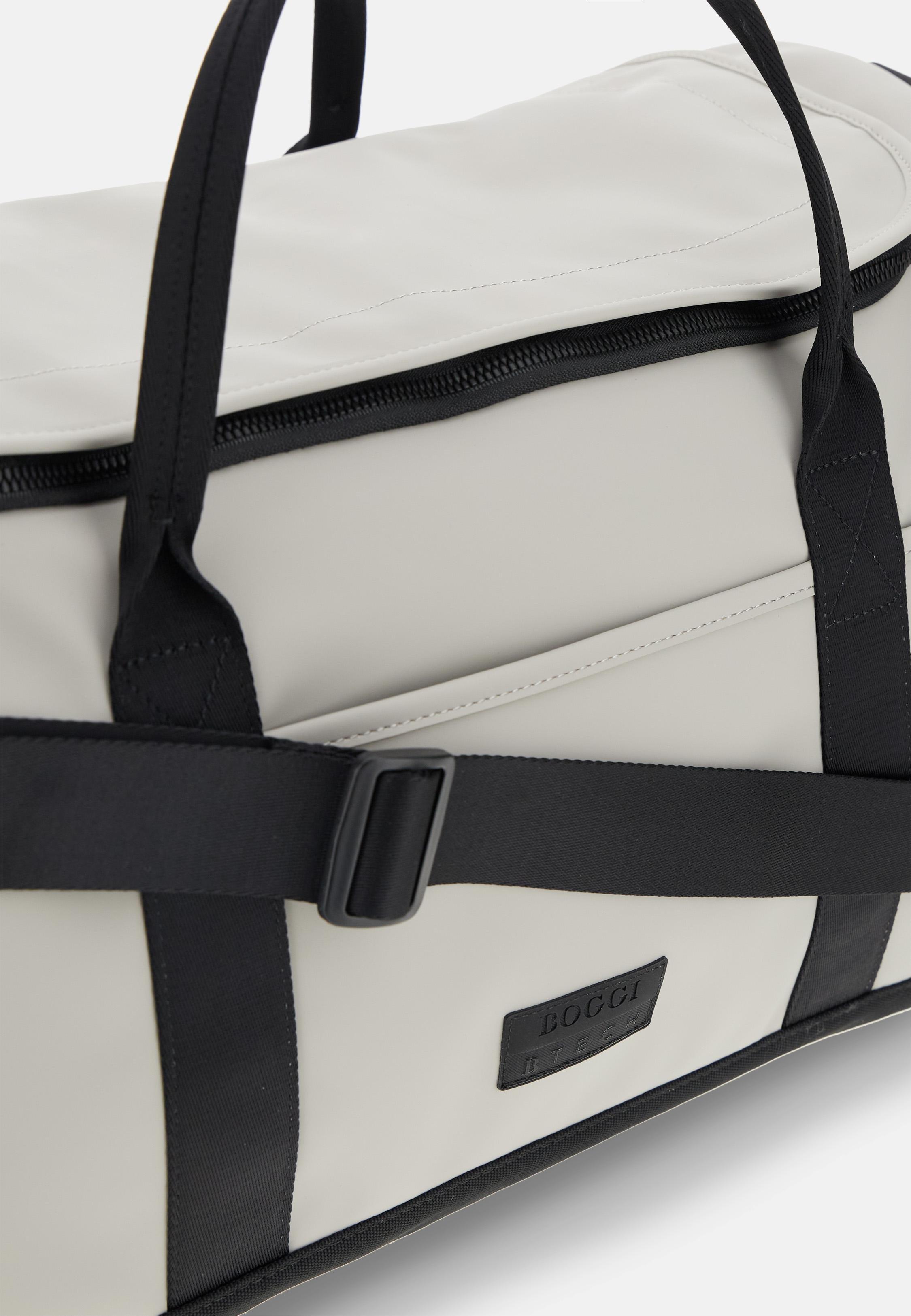 White Travel Bag In Technical Fabric, 3901_ICE, large image number 1