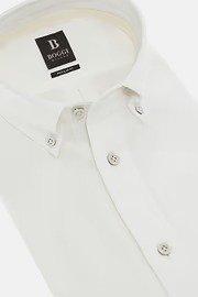 White Regular Fit Oxford Cotton Shirt, , large image number 3