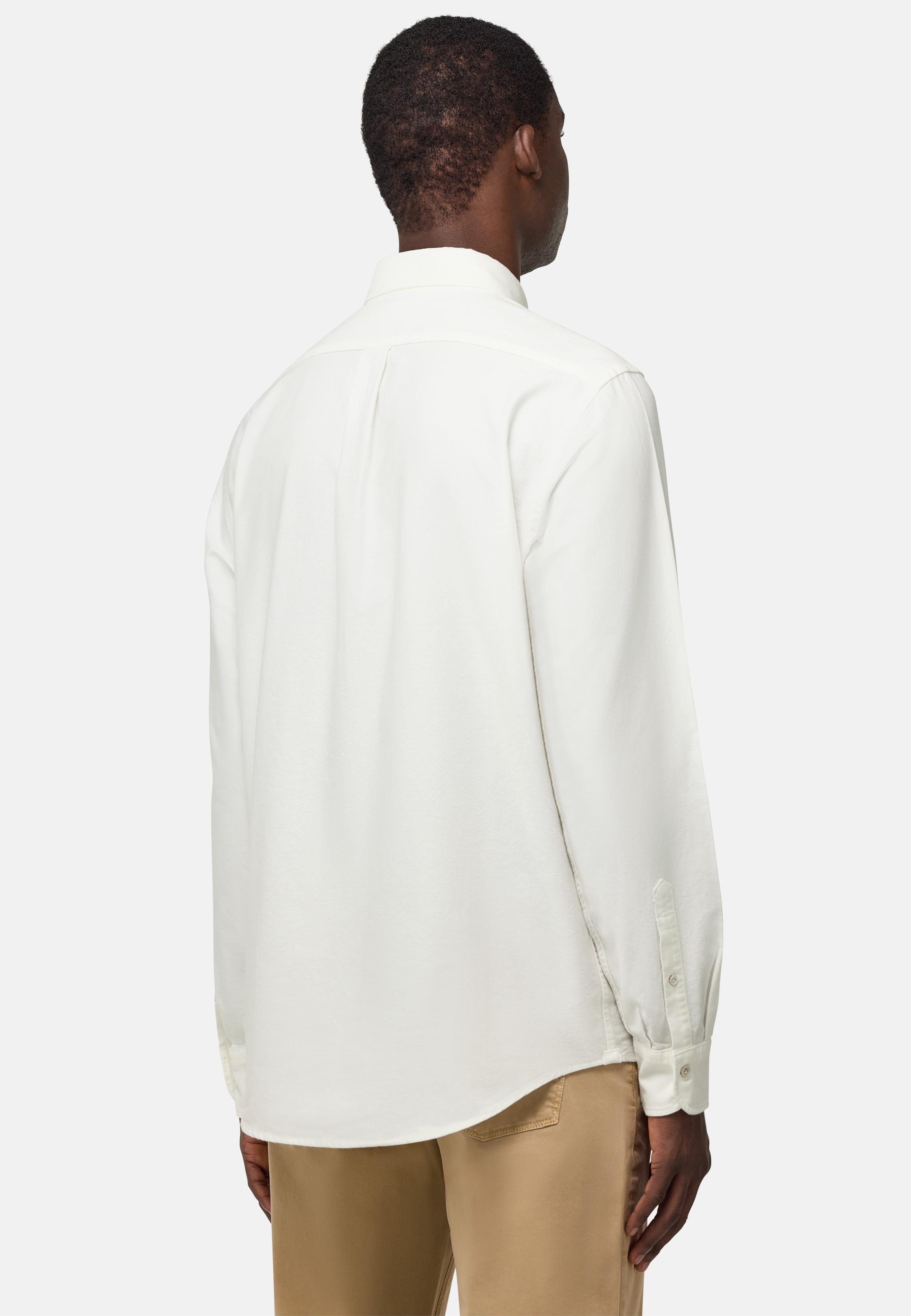 White Plain Casual Shirt, , large image number 3