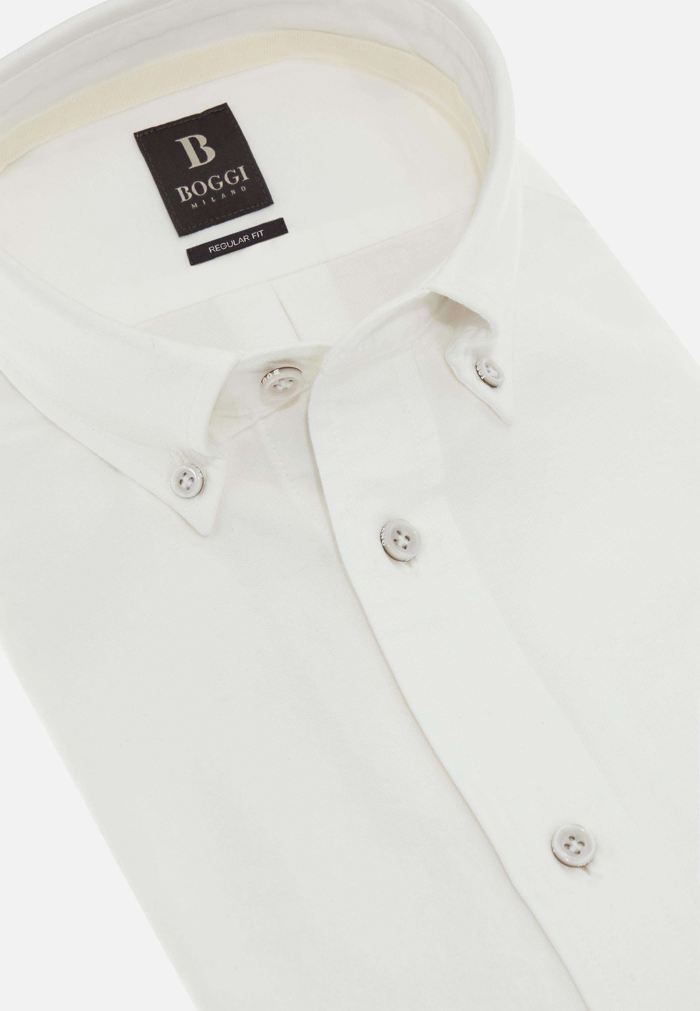 White Plain Casual Shirt, , large image number 7
