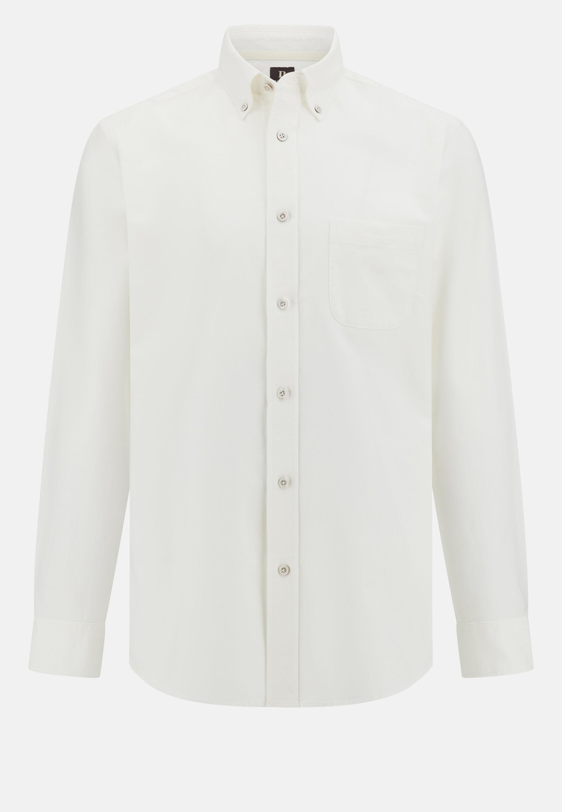Shirt in Regular Fit Oxford Cotton, White, White, large image number 10