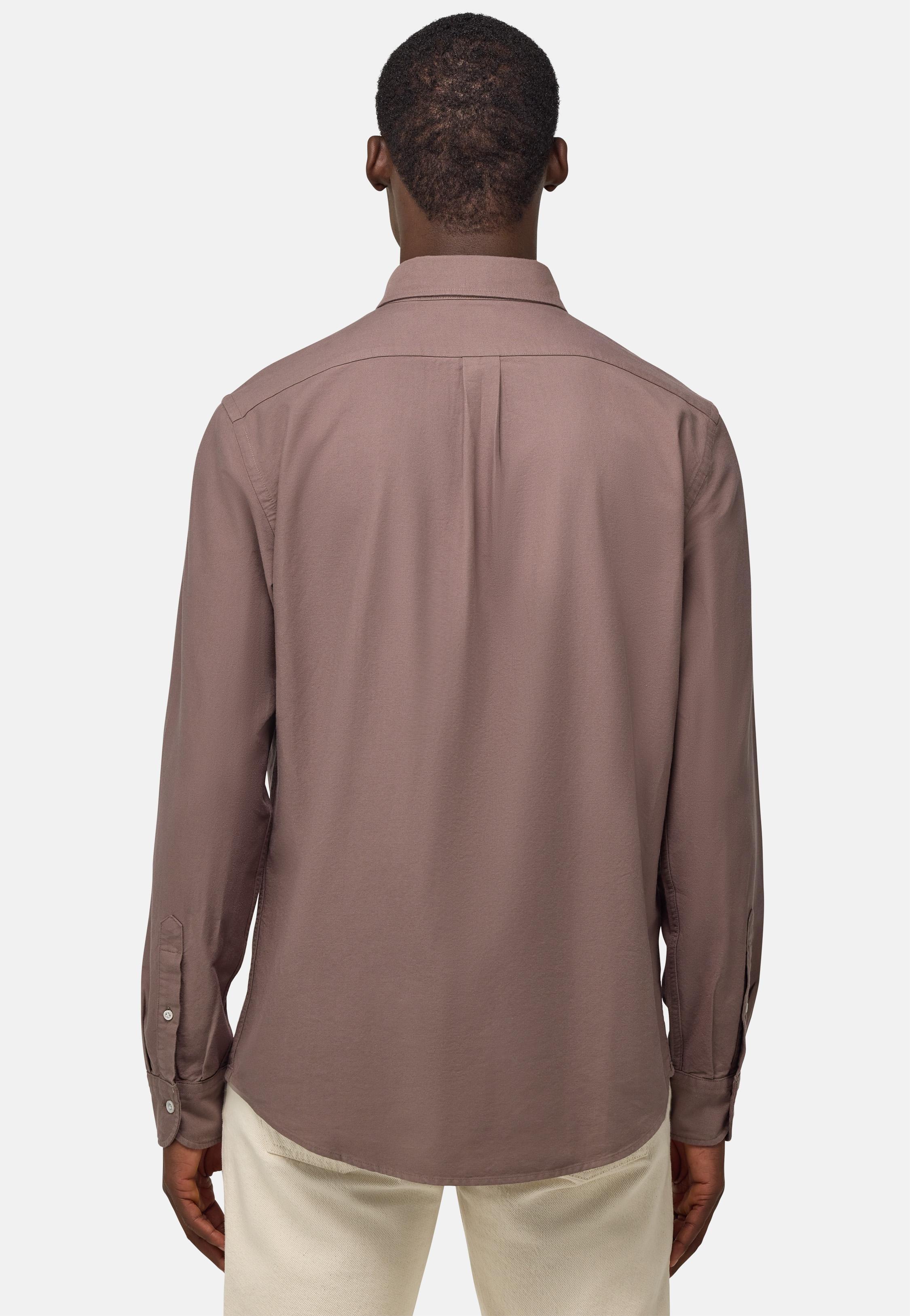 Regular Fit Oxford Cotton Shirt Brown, Taupe, large image number 3