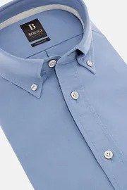 Blue Regular Fit Oxford Cotton Shirt, , large image number 4