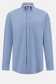 Regular Fit Oxford Cotton Shirt Blue, Indigo, large image number 10