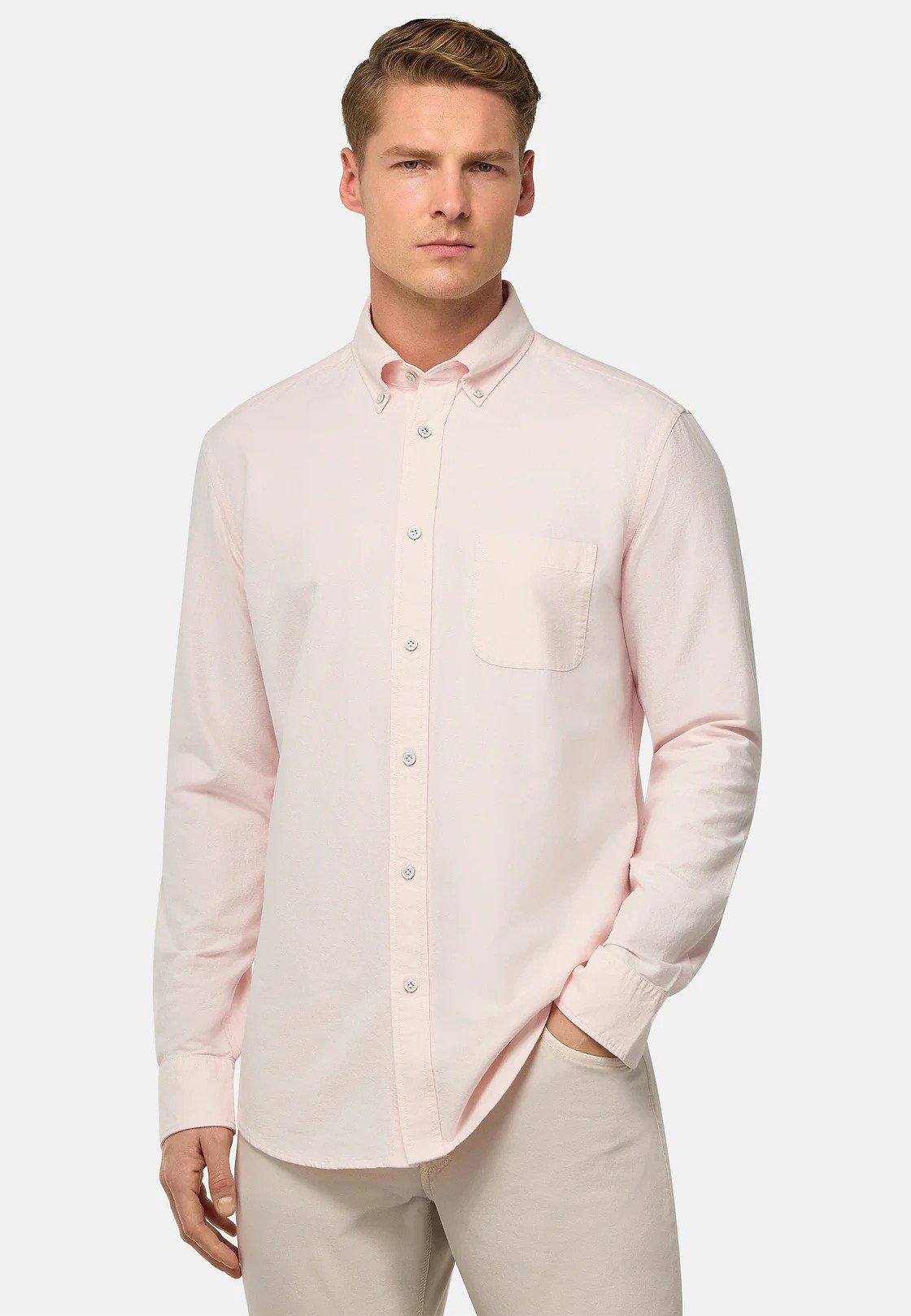 Pink Regular Fit Oxford Cotton Shirt, , large image number 1