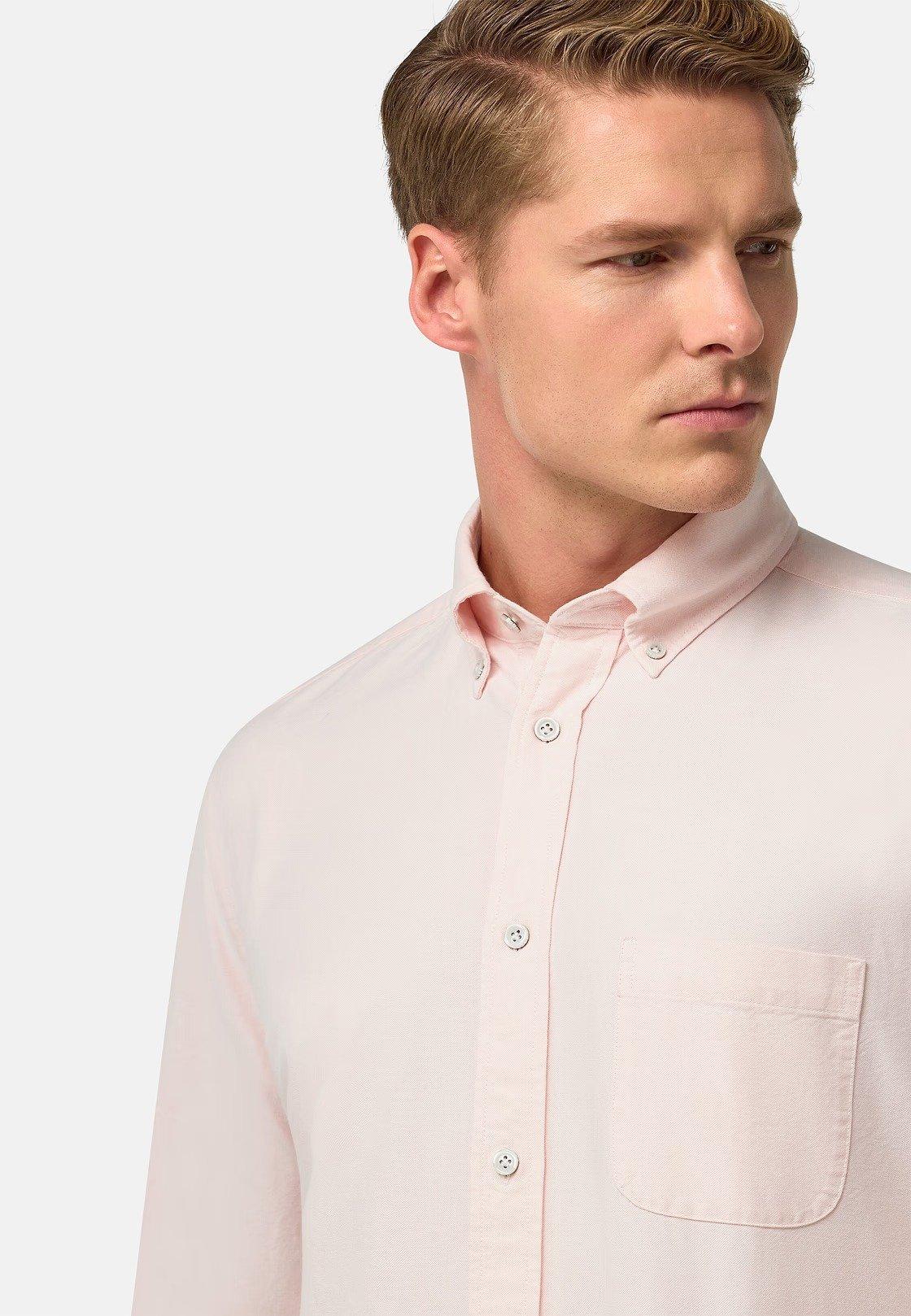 Pink Regular Fit Oxford Cotton Shirt, , large image number 2