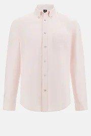 Pink Regular Fit Oxford Cotton Shirt, , large image number 4