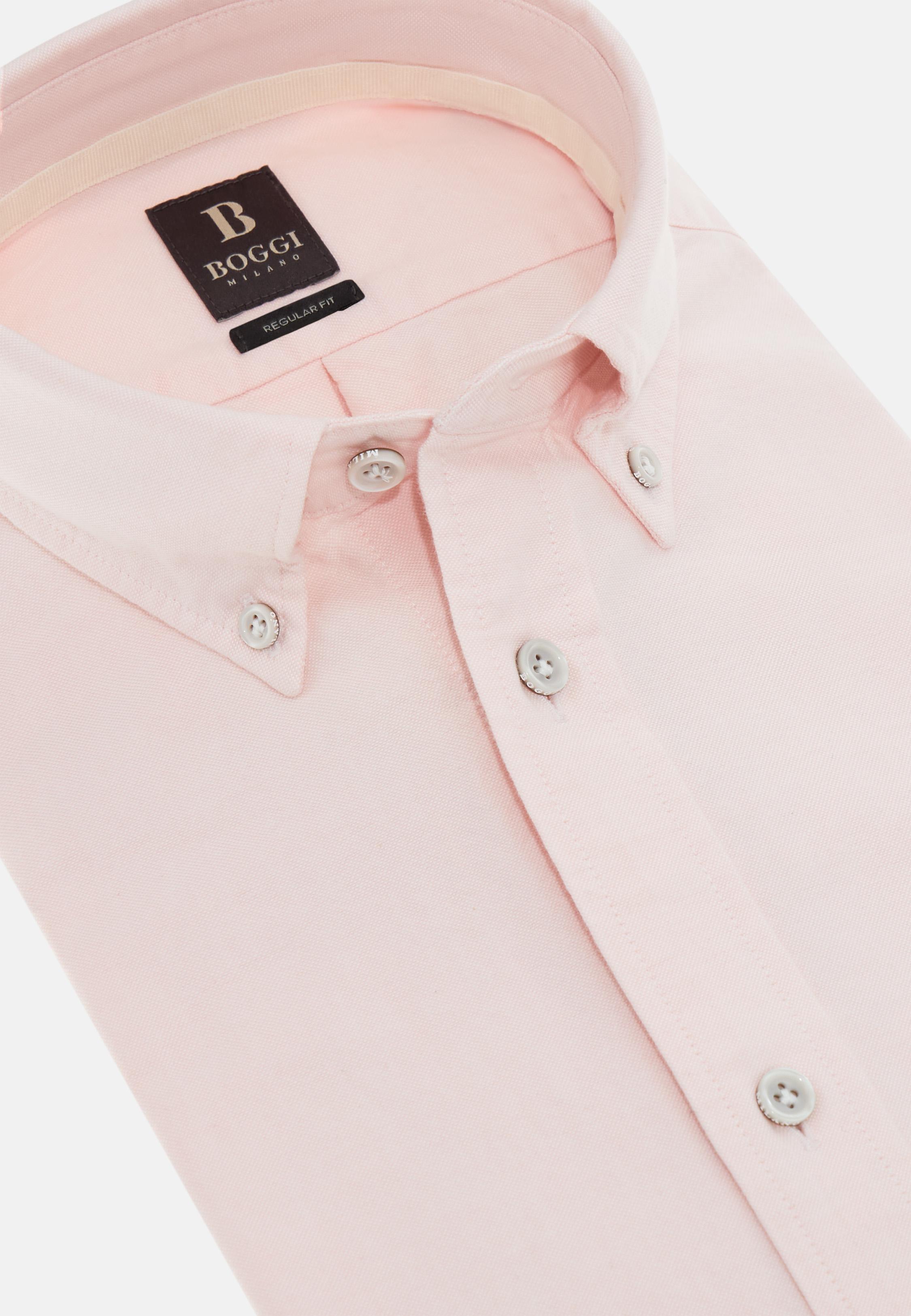 Regular Fit Oxford Cotton Shirt Pink, Pink, large image number 7