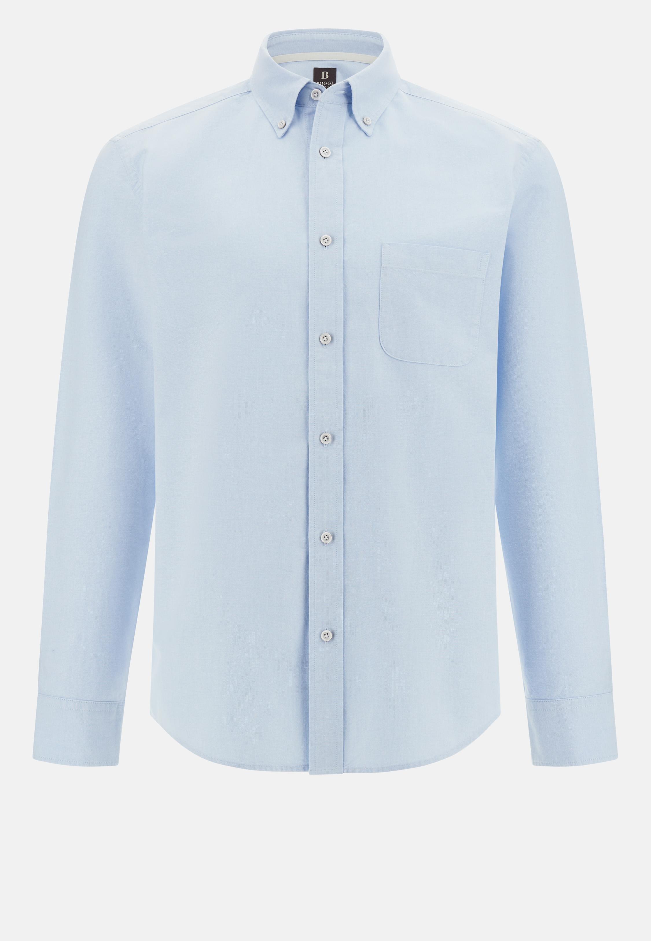 Regular Fit Oxford Cotton Shirt Blue, Light Blue, large image number 9