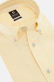 Yellow Regular Fit Oxford Cotton Shirt, , large image number 4