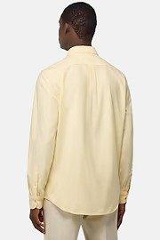 Regular Fit Oxford Cotton Shirt Yellow, Yellow, large image number 4