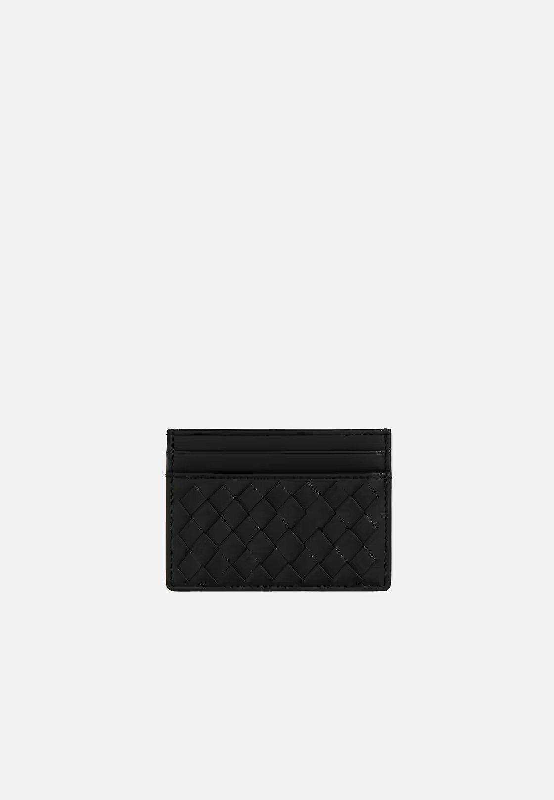 Black Leather Credit Card Holder, 3901_BLAC, large image number 0