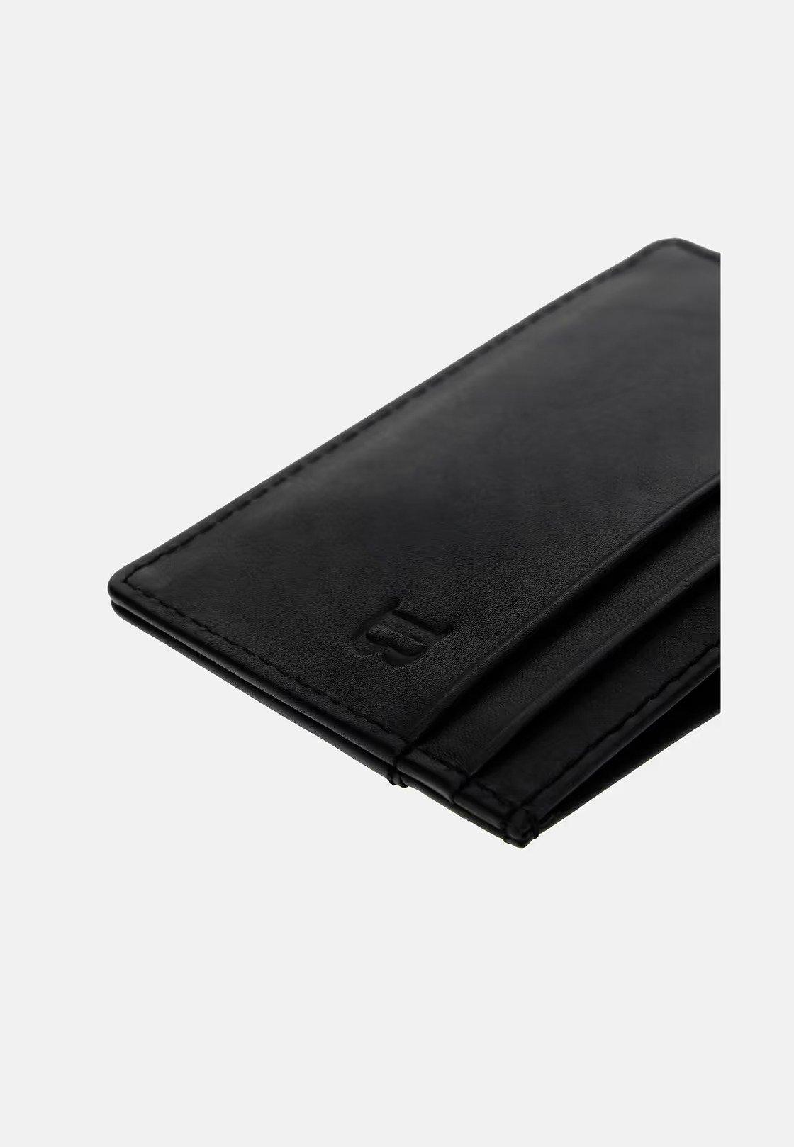 Black Leather Credit Card Holder, 3901_BLAC, large image number 2