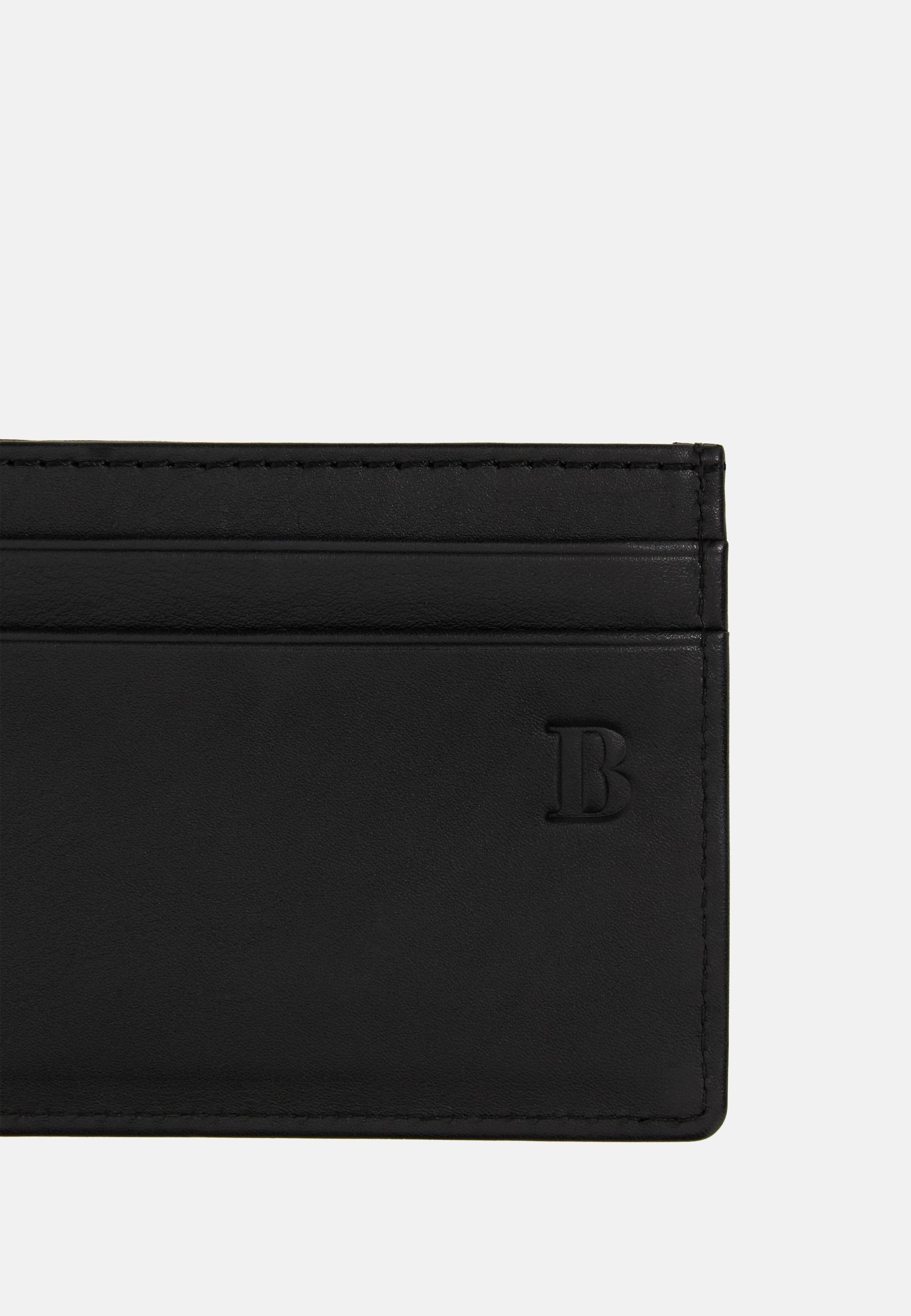 Black Leather Credit Card Holder, 3901_BLAC, large image number 3