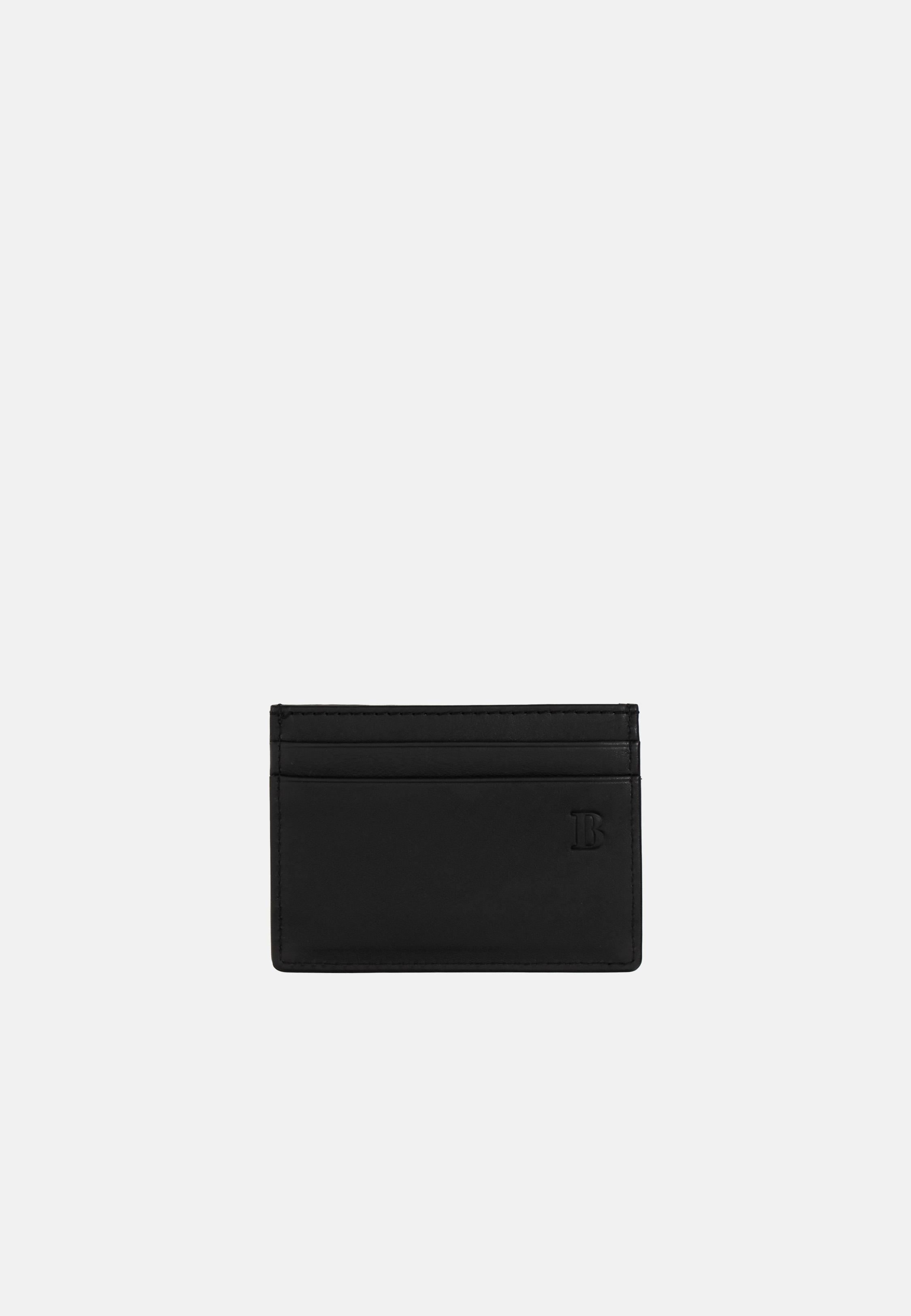Leather Credit Card Holder Black, 3901_BLAC, large image number 5