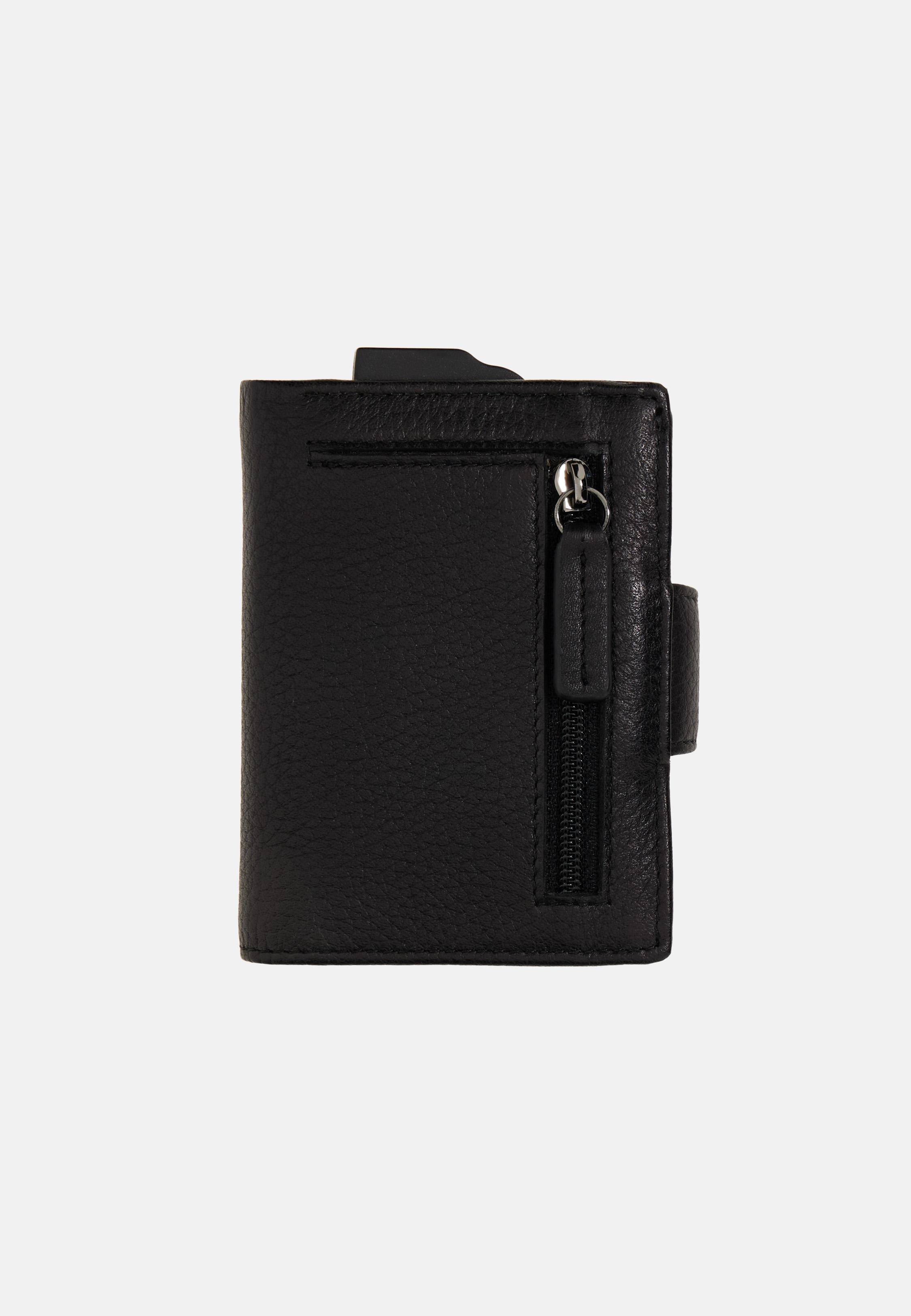 Black Wallet Card Case, Black, large image number 1