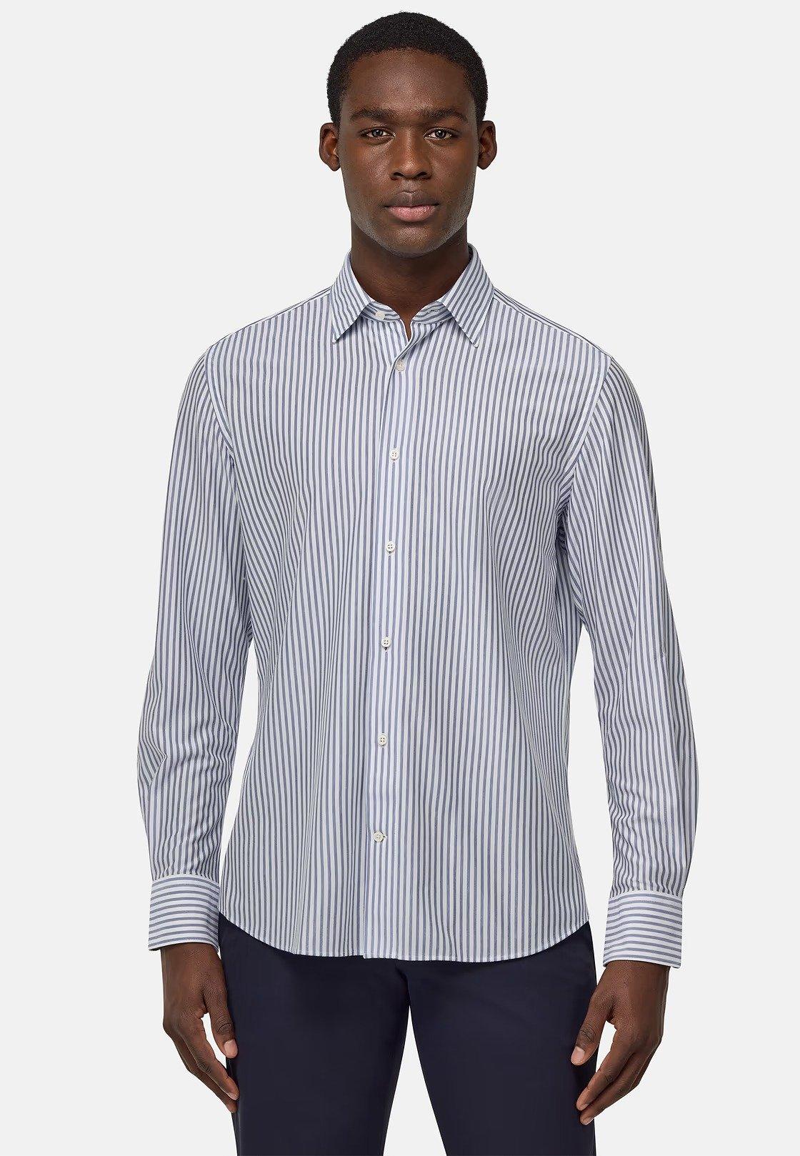 Blue Striped Jersey Polo, , large image number 2