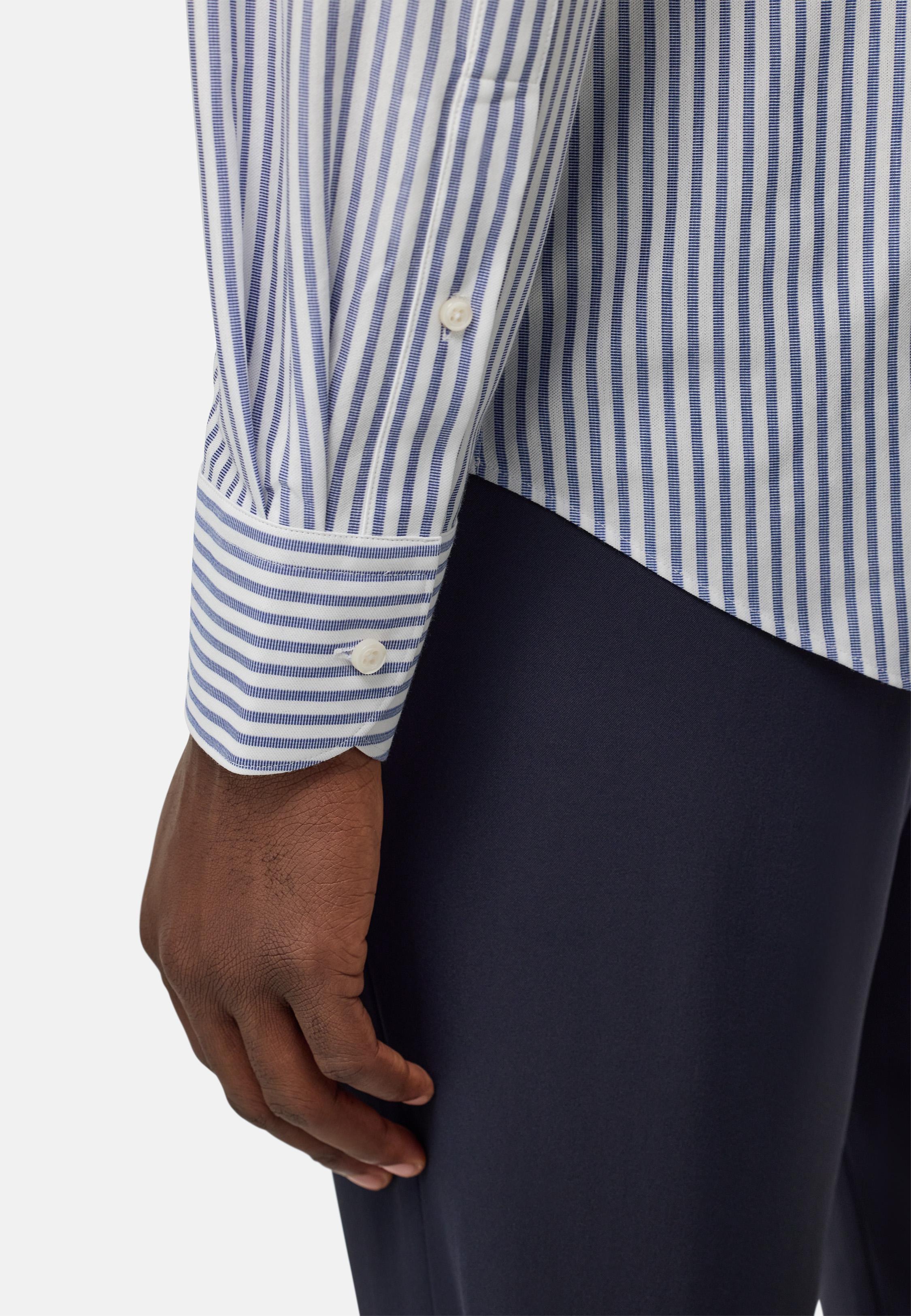 Blue Striped Jersey Polo, , large image number 5