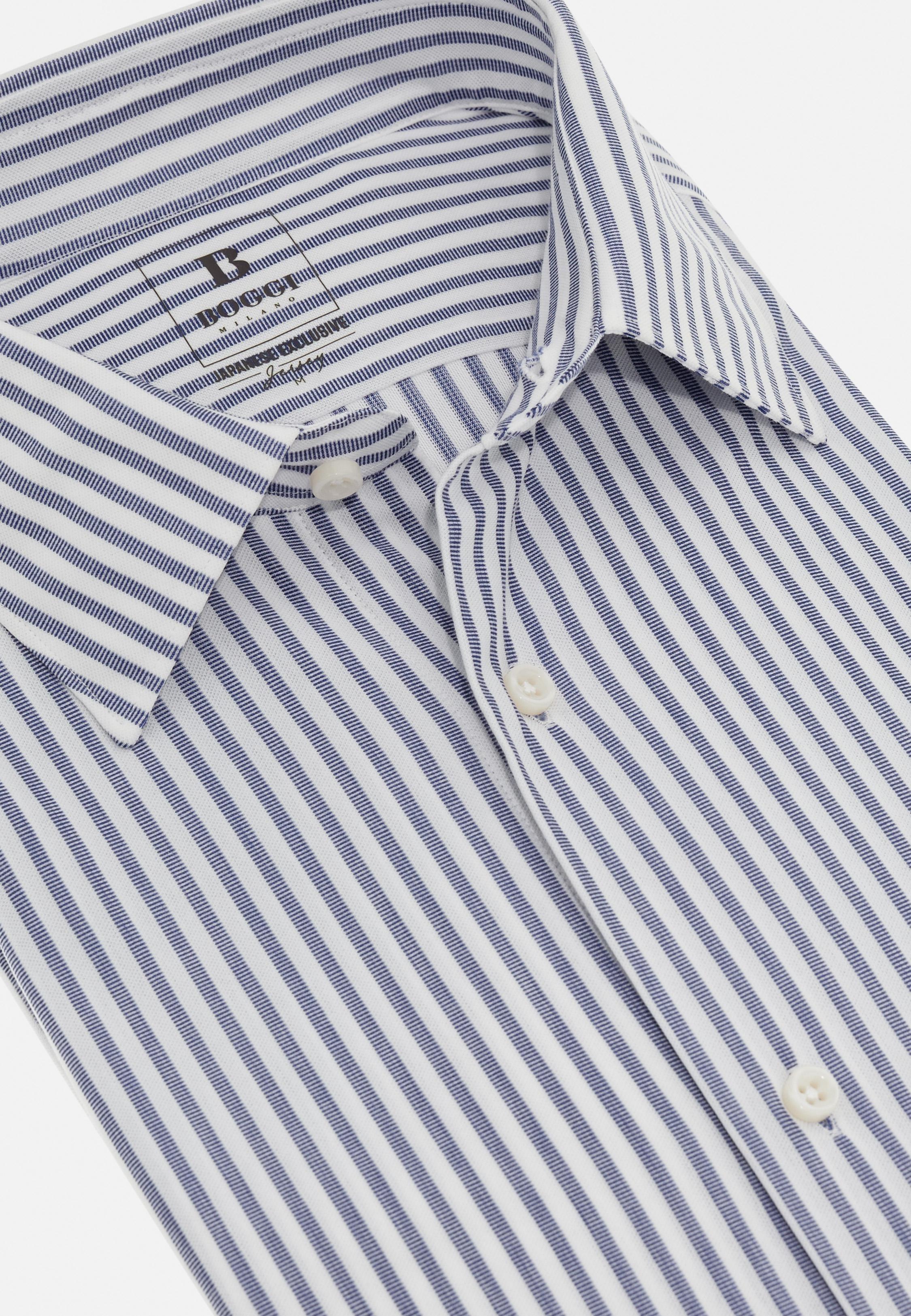 Blue Striped Jersey Polo, , large image number 7
