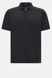 S. Cafe High-Performance Pique Polo Shirt Black, , large image number 7