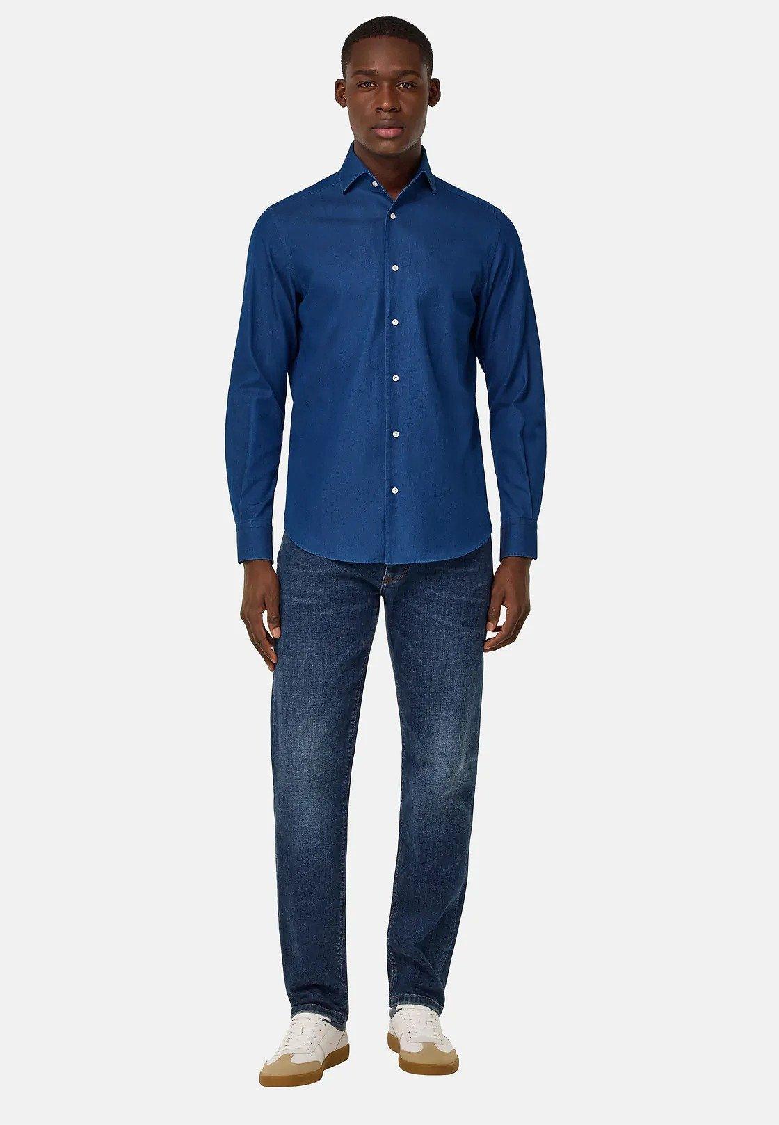 Regular Denim Classic Shirt, Medium Blue, medium