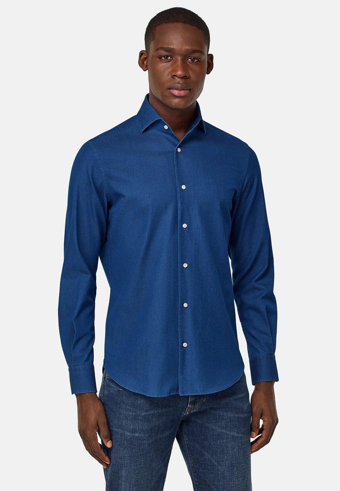 Regular Denim Classic Shirt, Medium Blue, medium