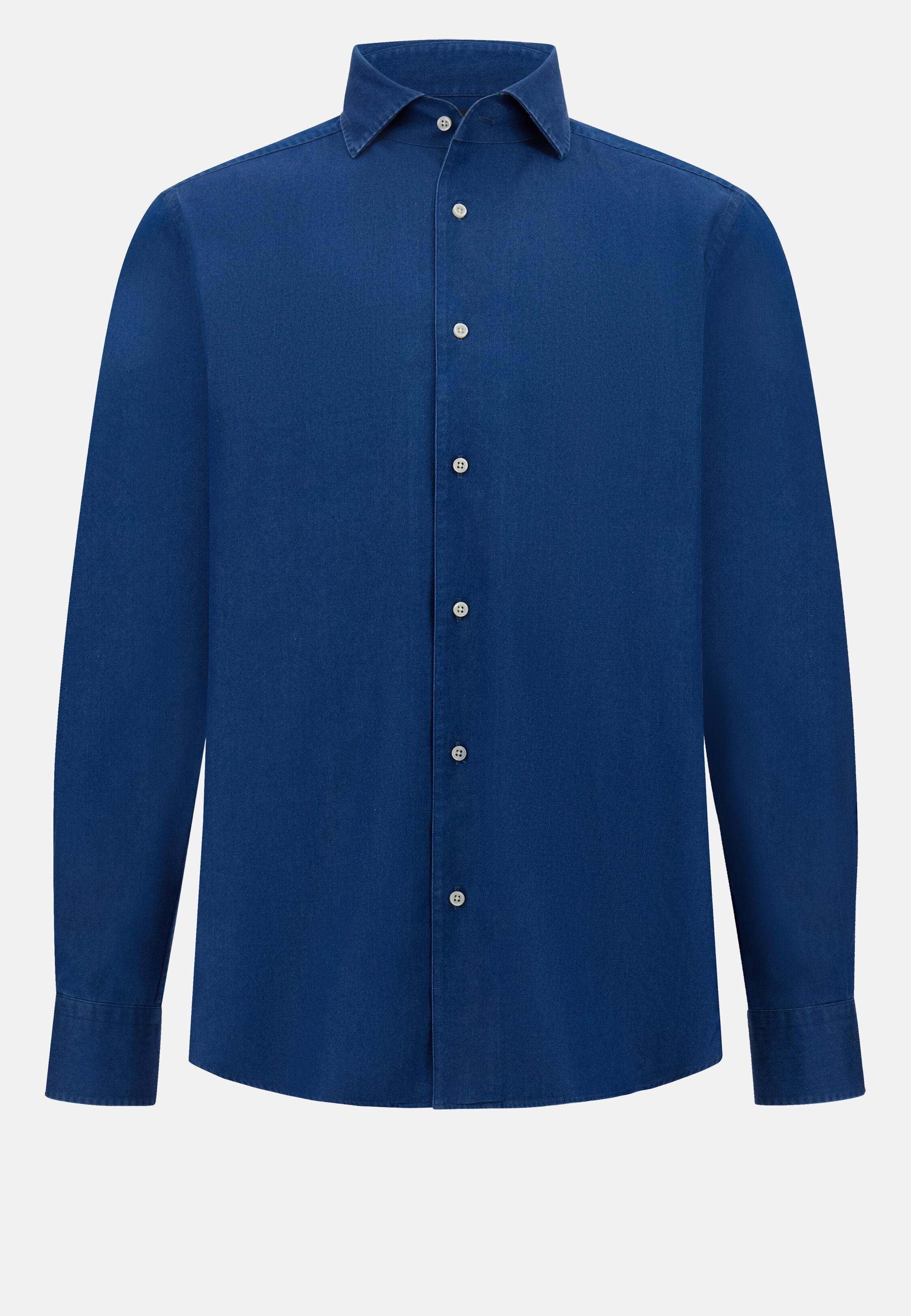 Regular Denim Classic Shirt, Medium Blue, large image number 9